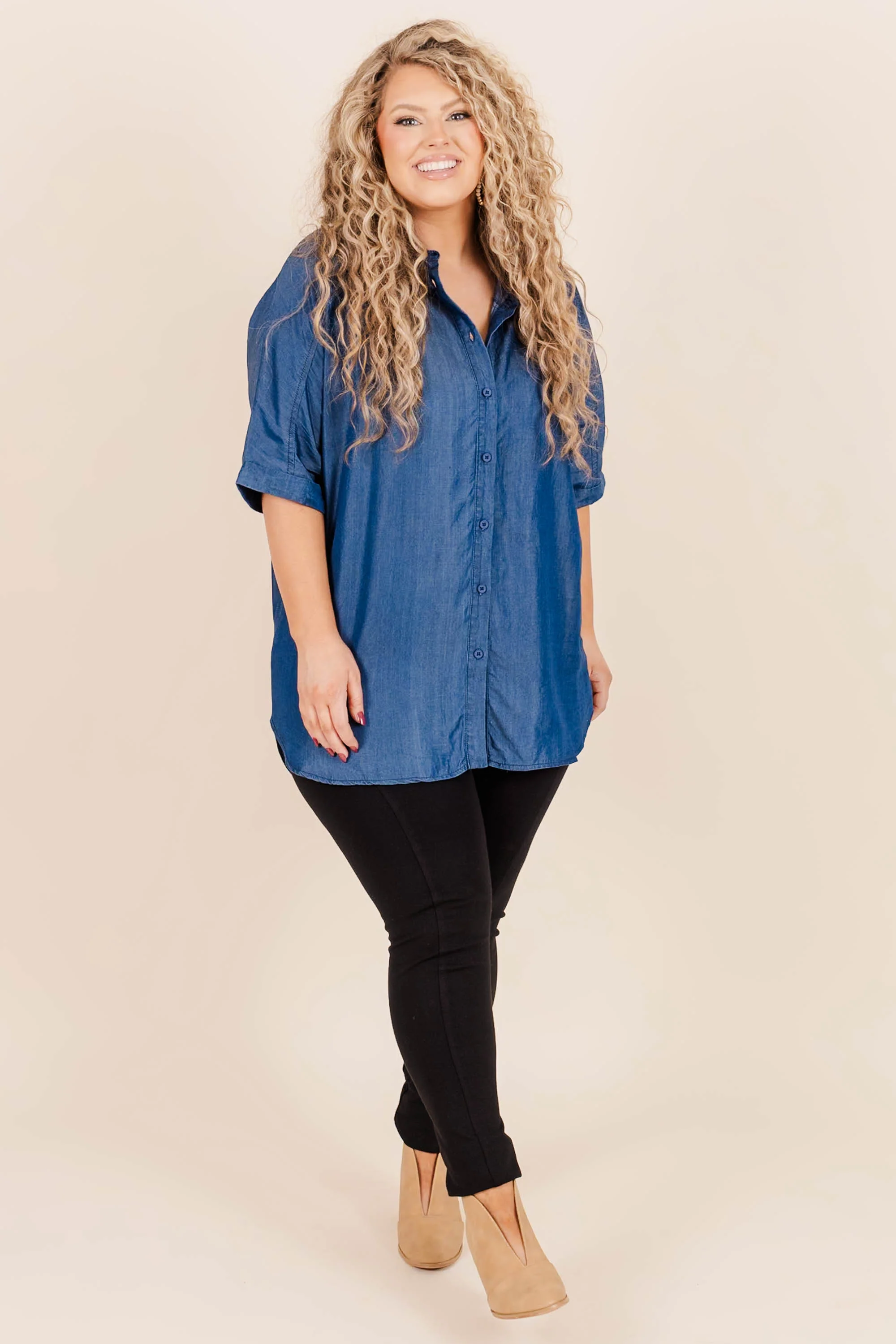 Call It How You See It Top, Dark Wash - Giverhouse