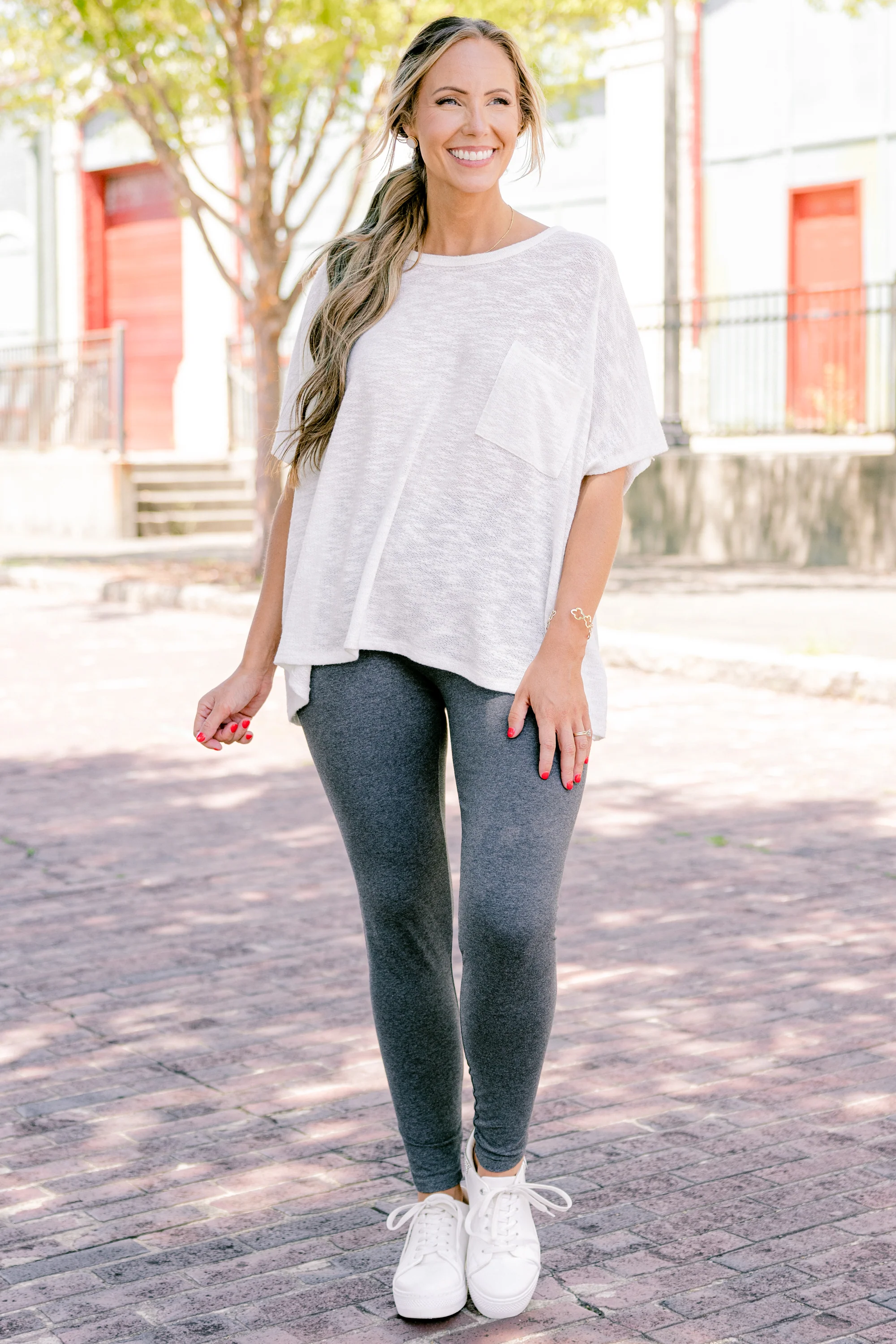 On The Run Leggings, Charcoal - Giverhouse