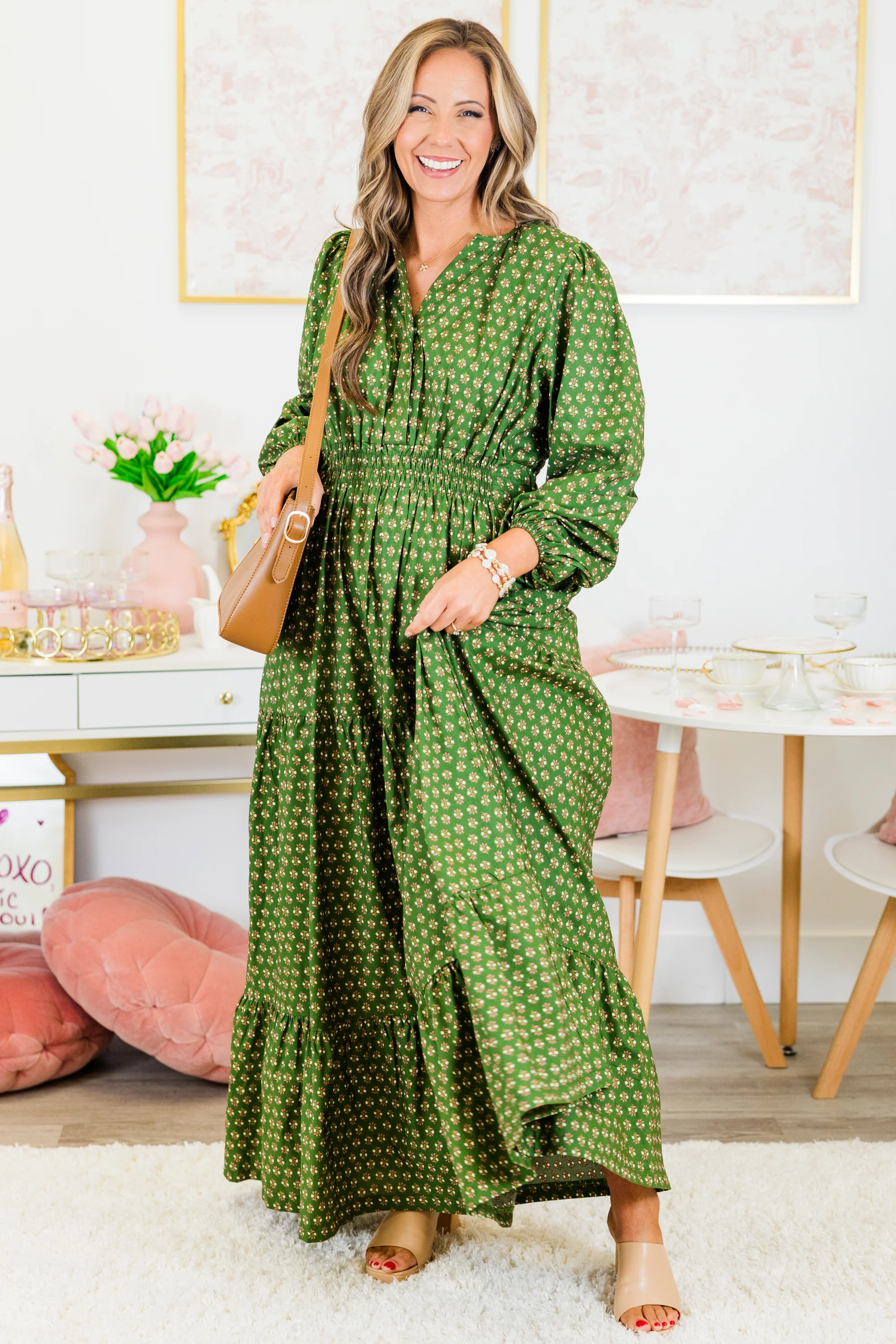 Gift Of Grace Maxi Dress, Green - Giverhouse