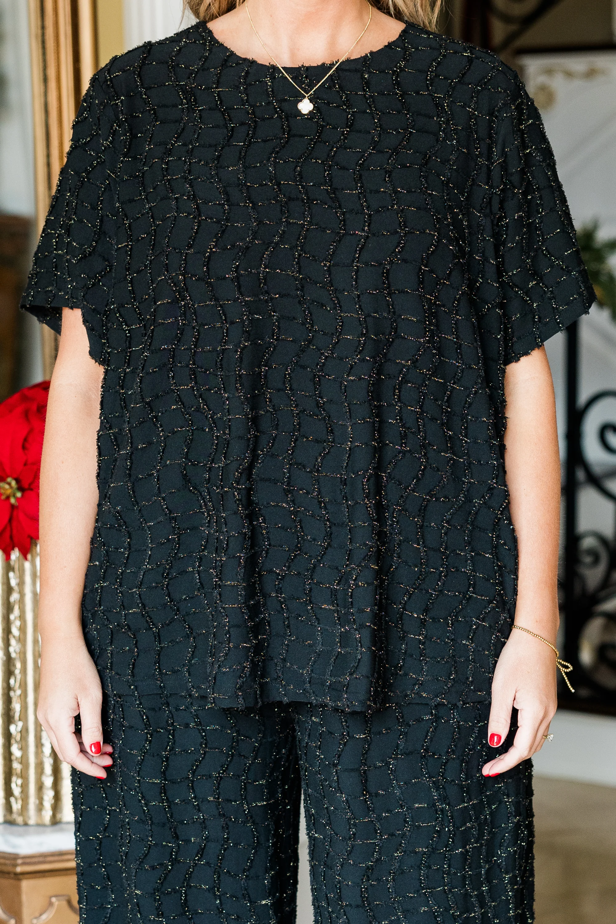 Starlit Spell Top, Black - Giverhouse