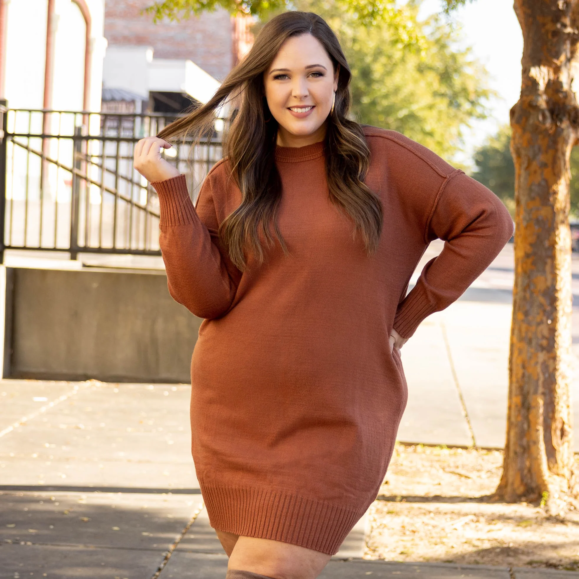 How Will I Know Dress, Pecan - Giverhouse