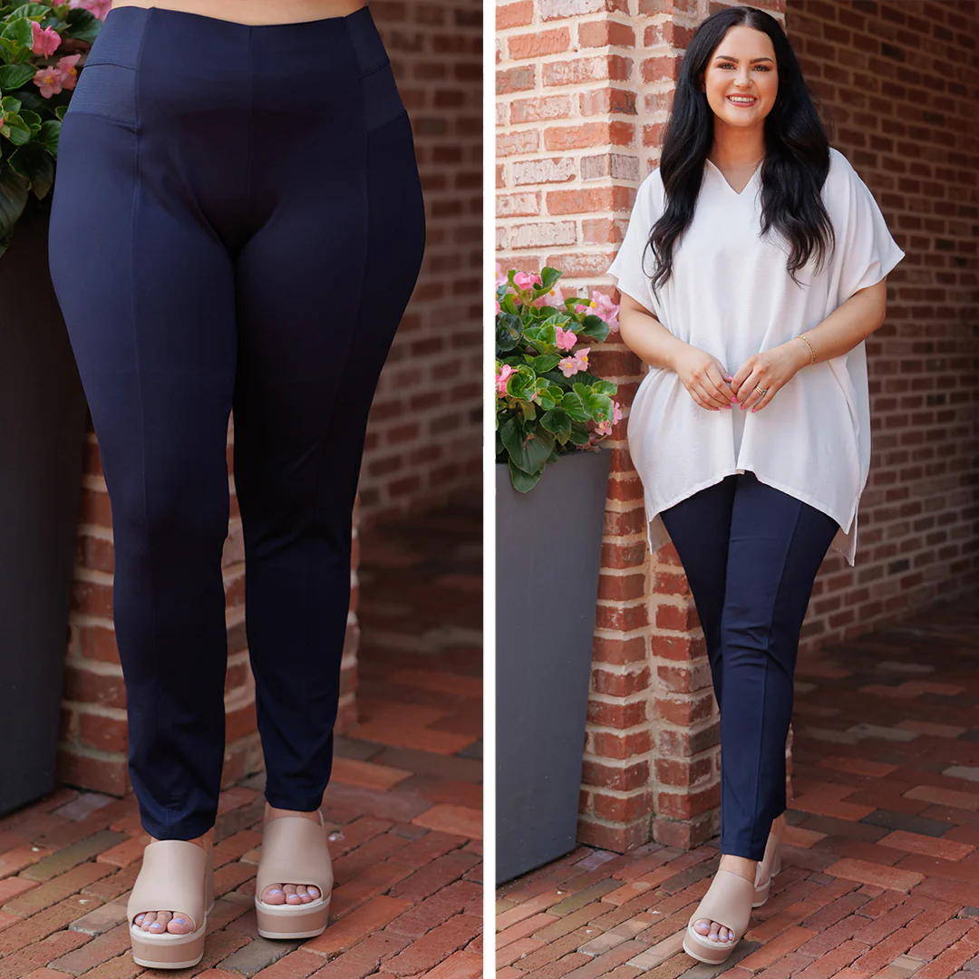 Never Doubted You Leggings, Navy - Giverhouse