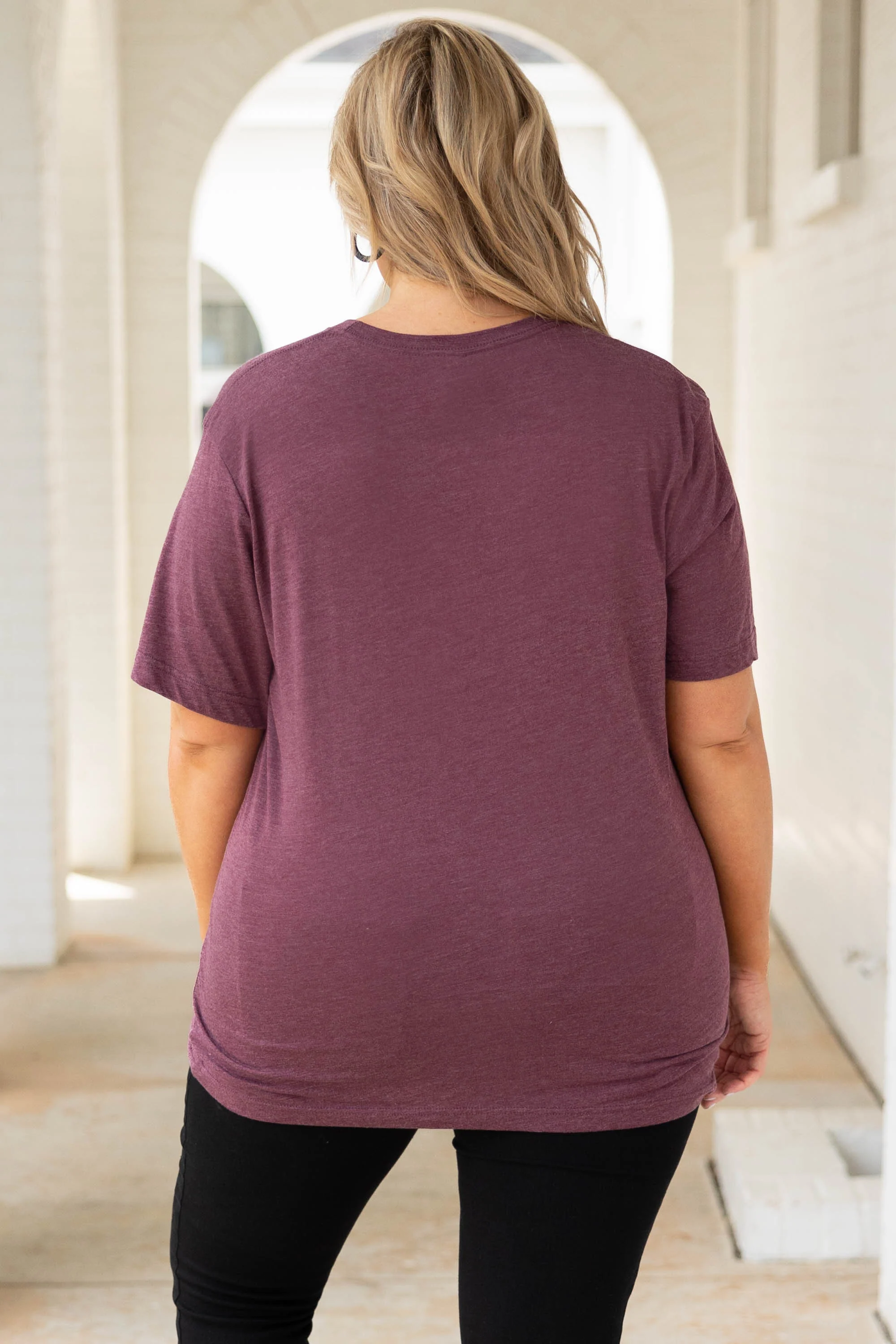 With Faith Tee, Maroon Triblend - Giverhouse