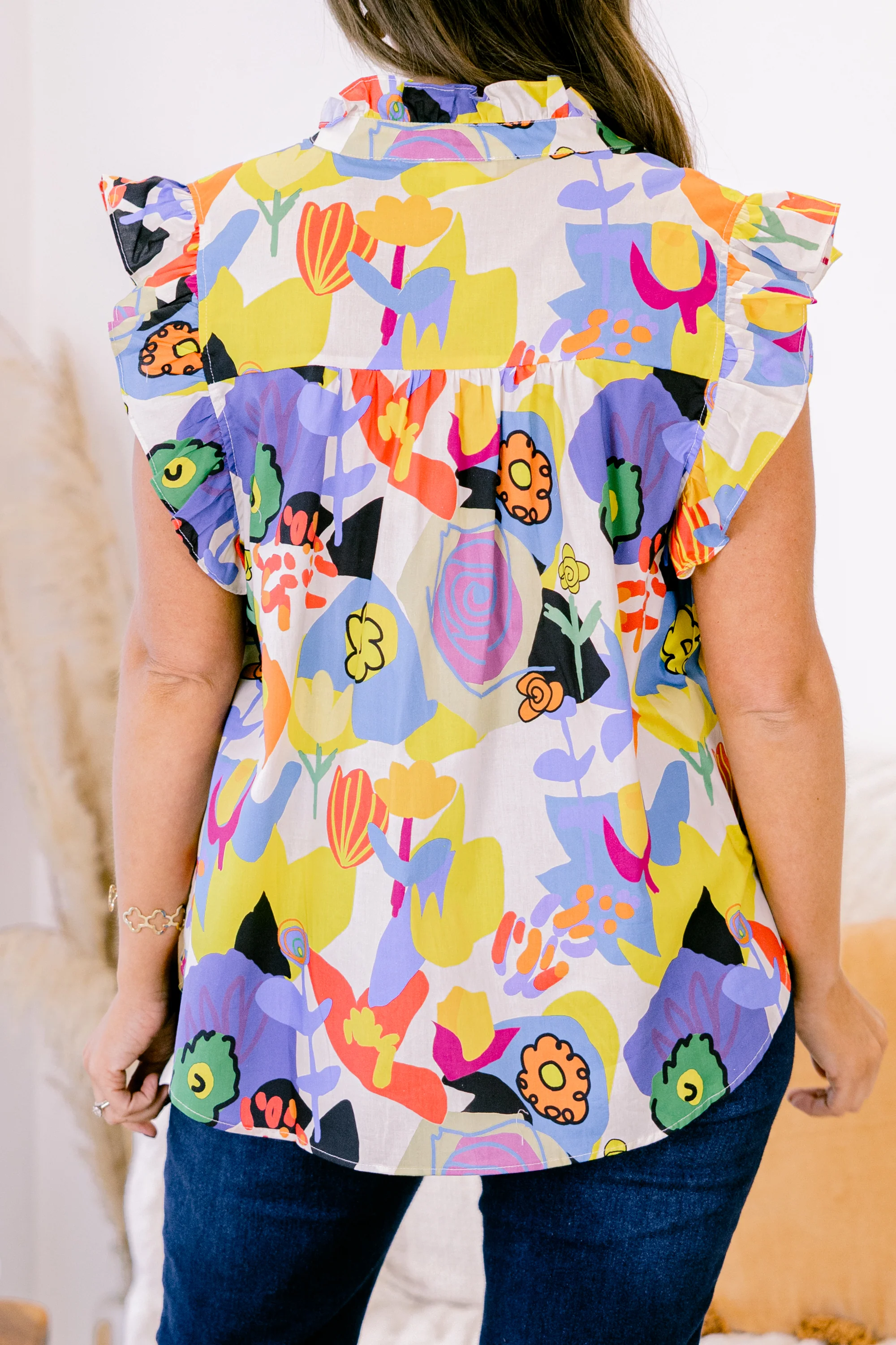 Meet Me At The Stadium Top, Yellow - Giverhouse