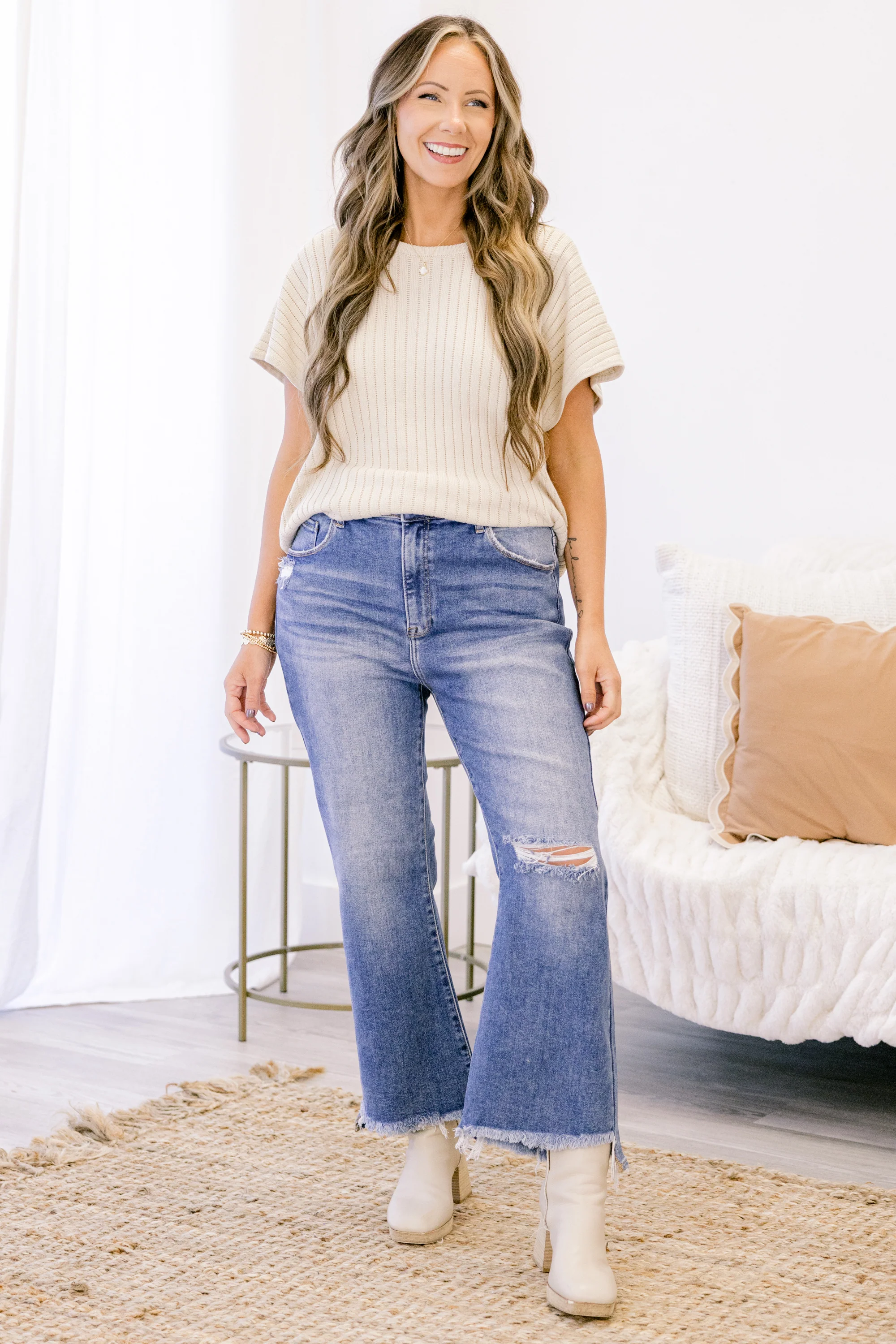 Give It A Try Jeans, Medium Wash - Giverhouse