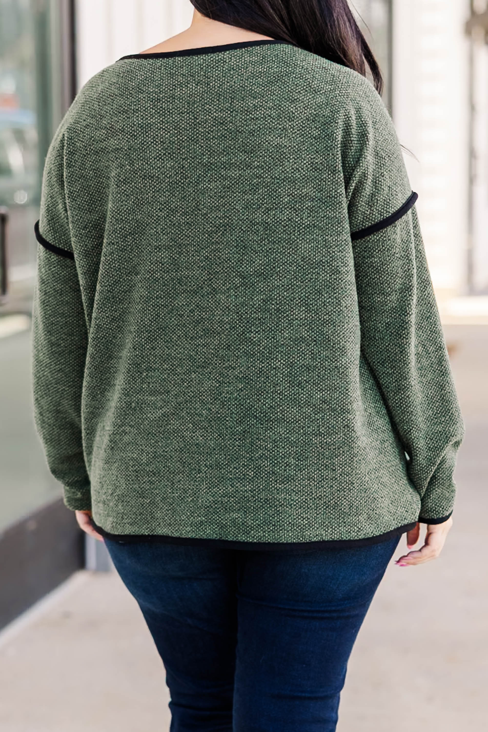 False Confidence Top, Olive - Giverhouse