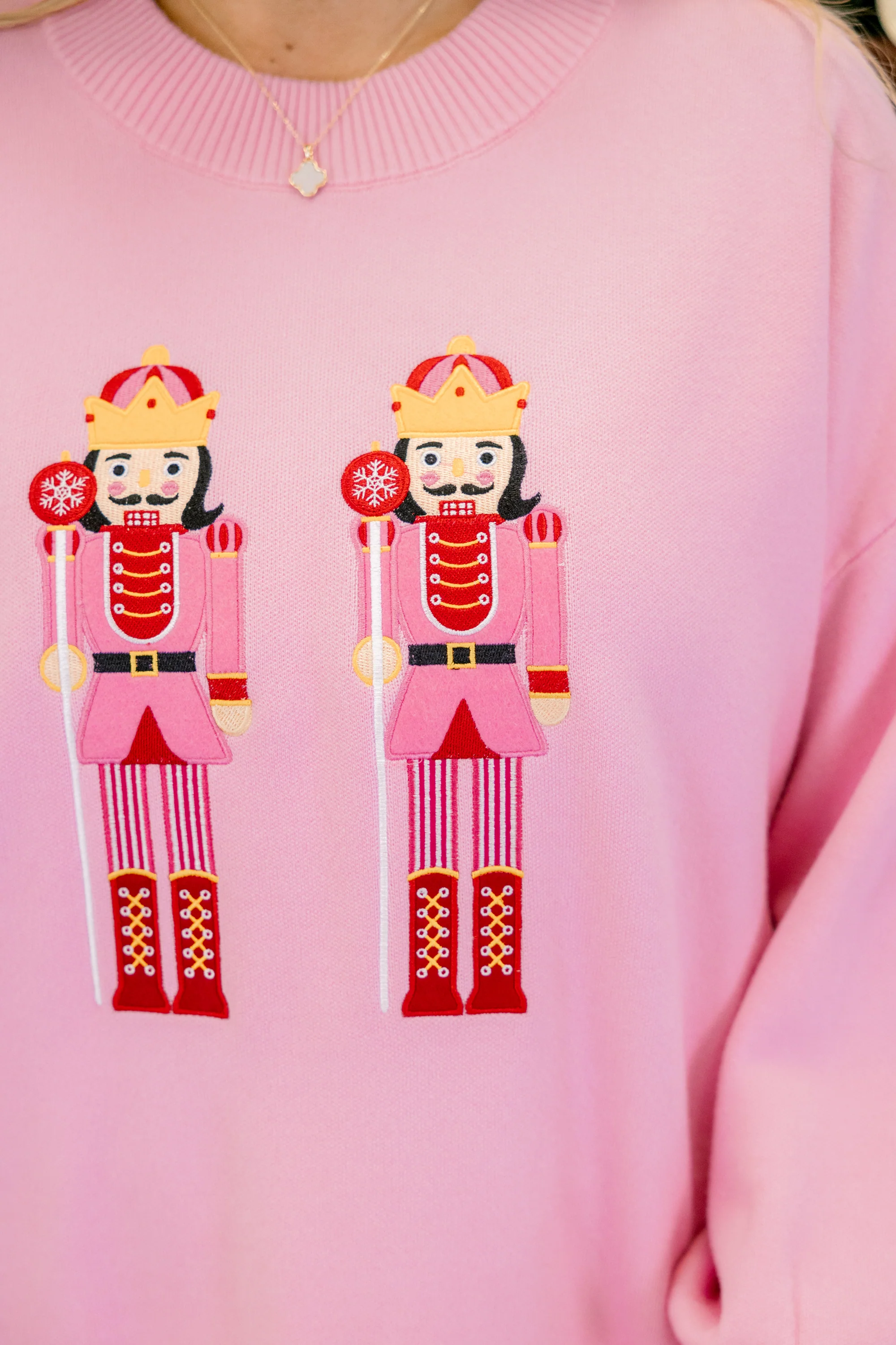 Rewrite The Story Sweater, Pink Nutcracker - Giverhouse