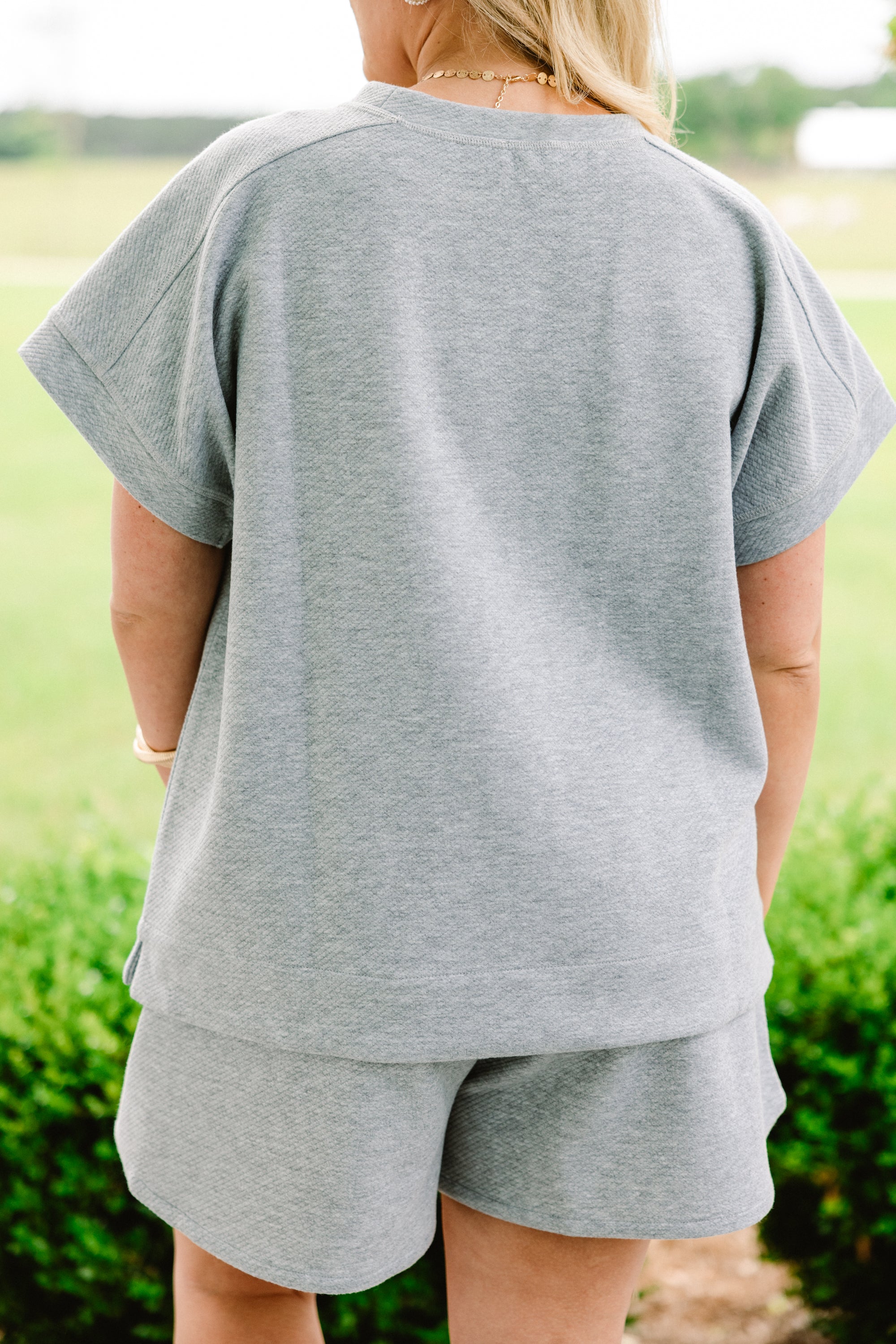 Always The Same Thing Top, Heather Gray - Giverhouse