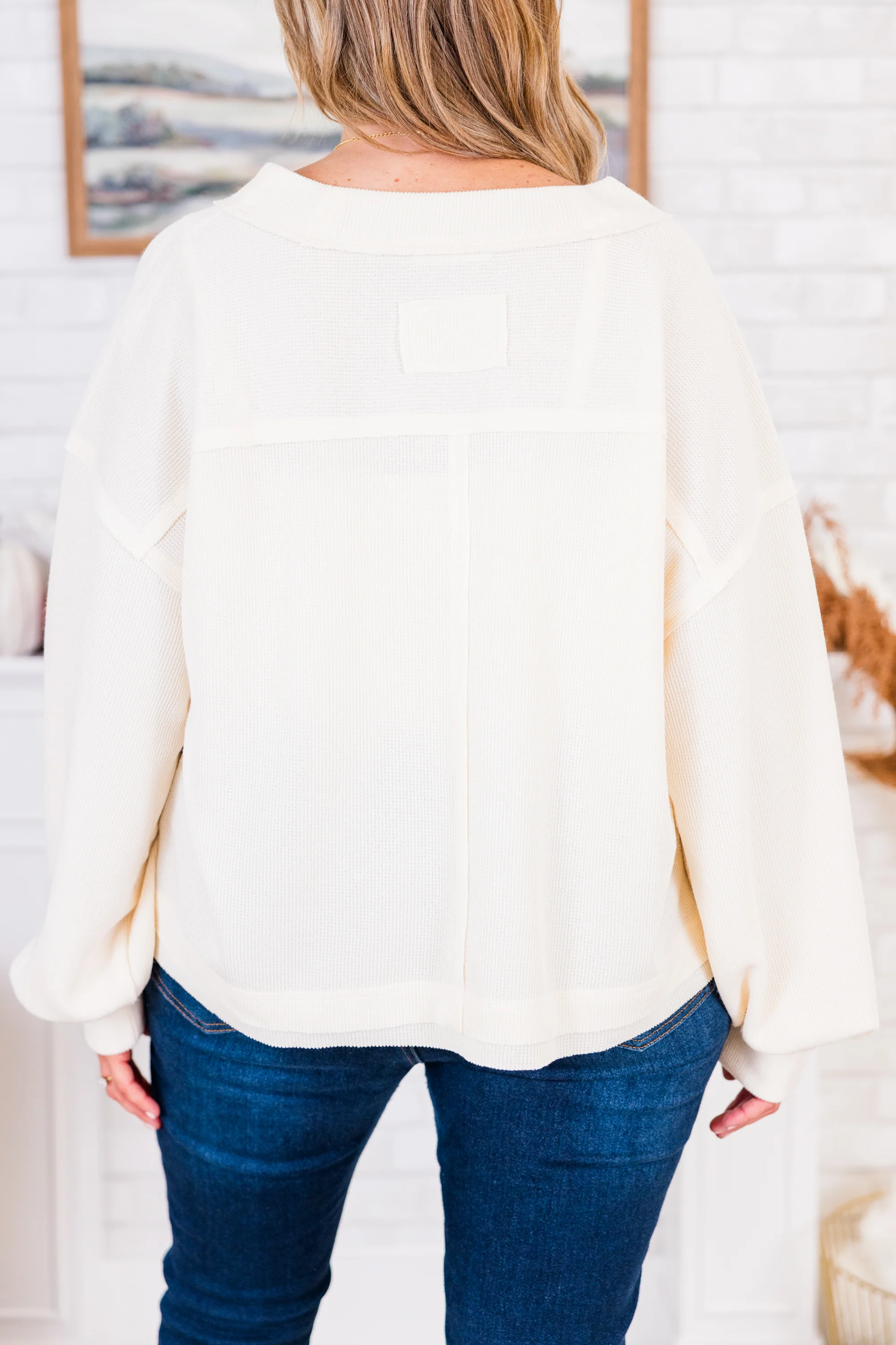 Peak Of Perfection Sweater, Cream - Giverhouse