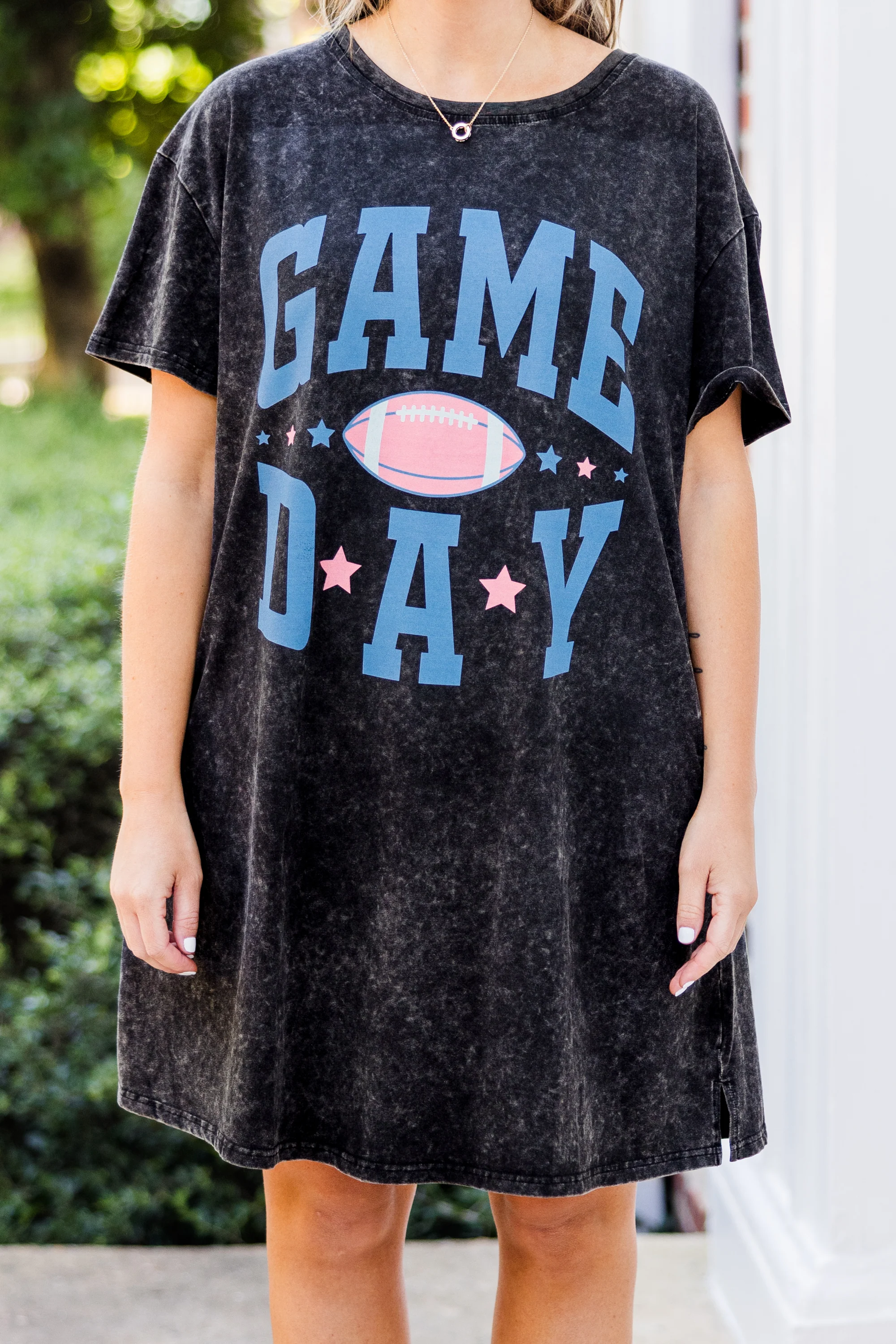 Game Days Are For The Girls T-Shirt Dress, Black - Giverhouse