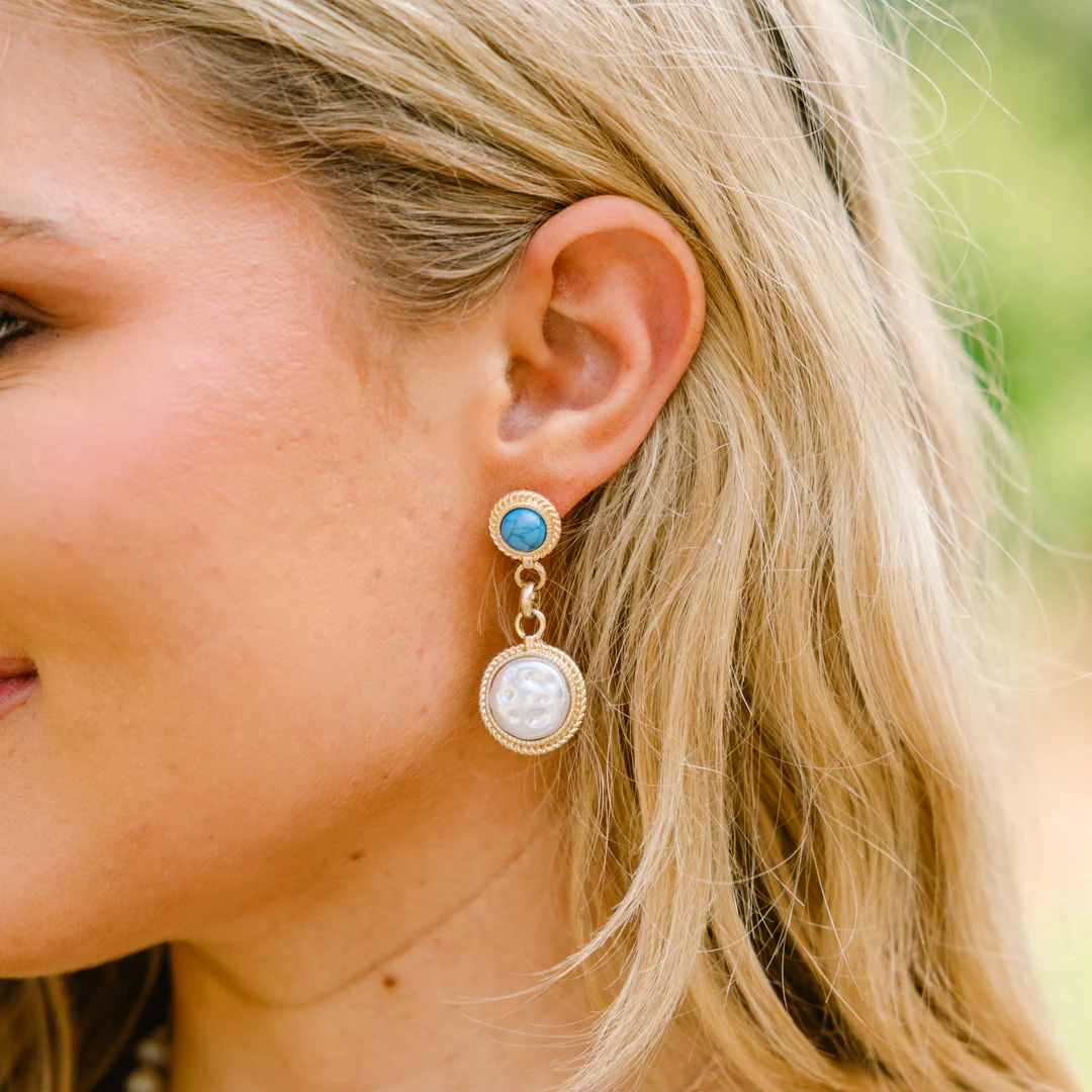 Days of Dust Earrings, Turquoise - Giverhouse