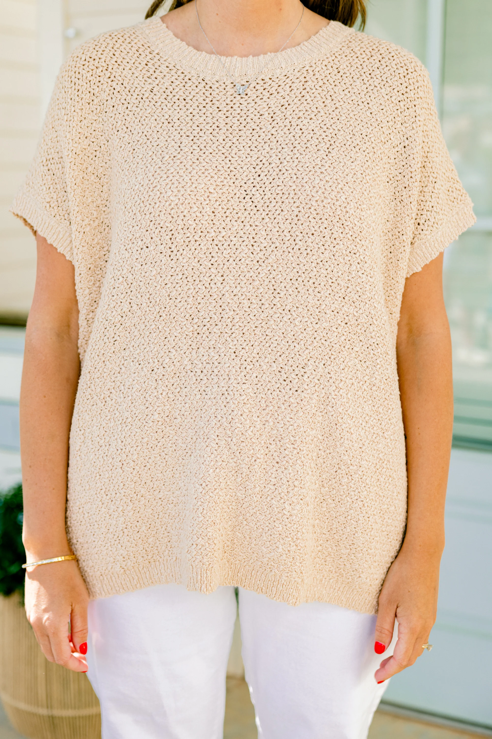Apple Of My Eye Top, Khaki - Giverhouse