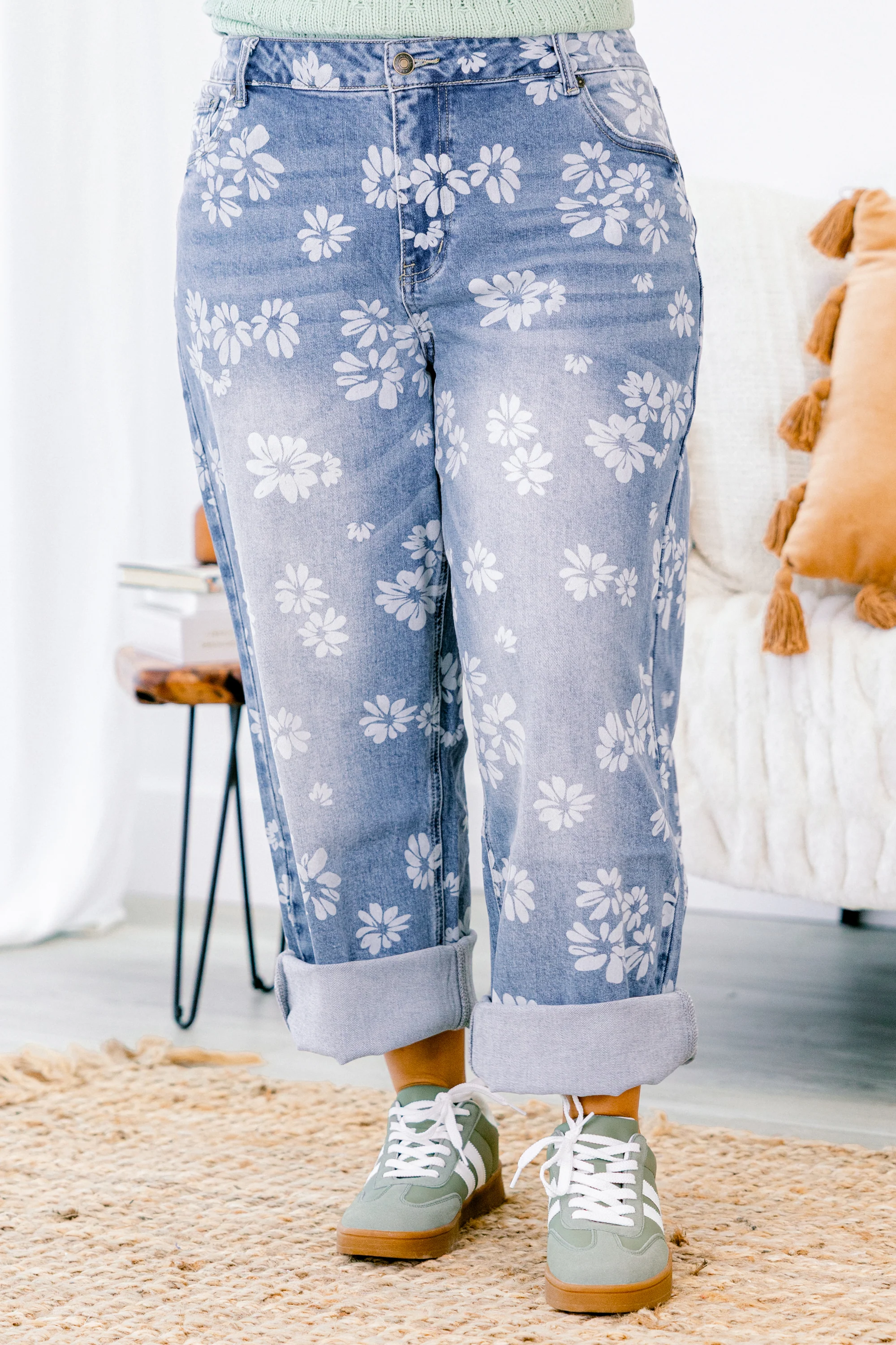 Passing Notes Jeans, Floral Mix - Giverhouse