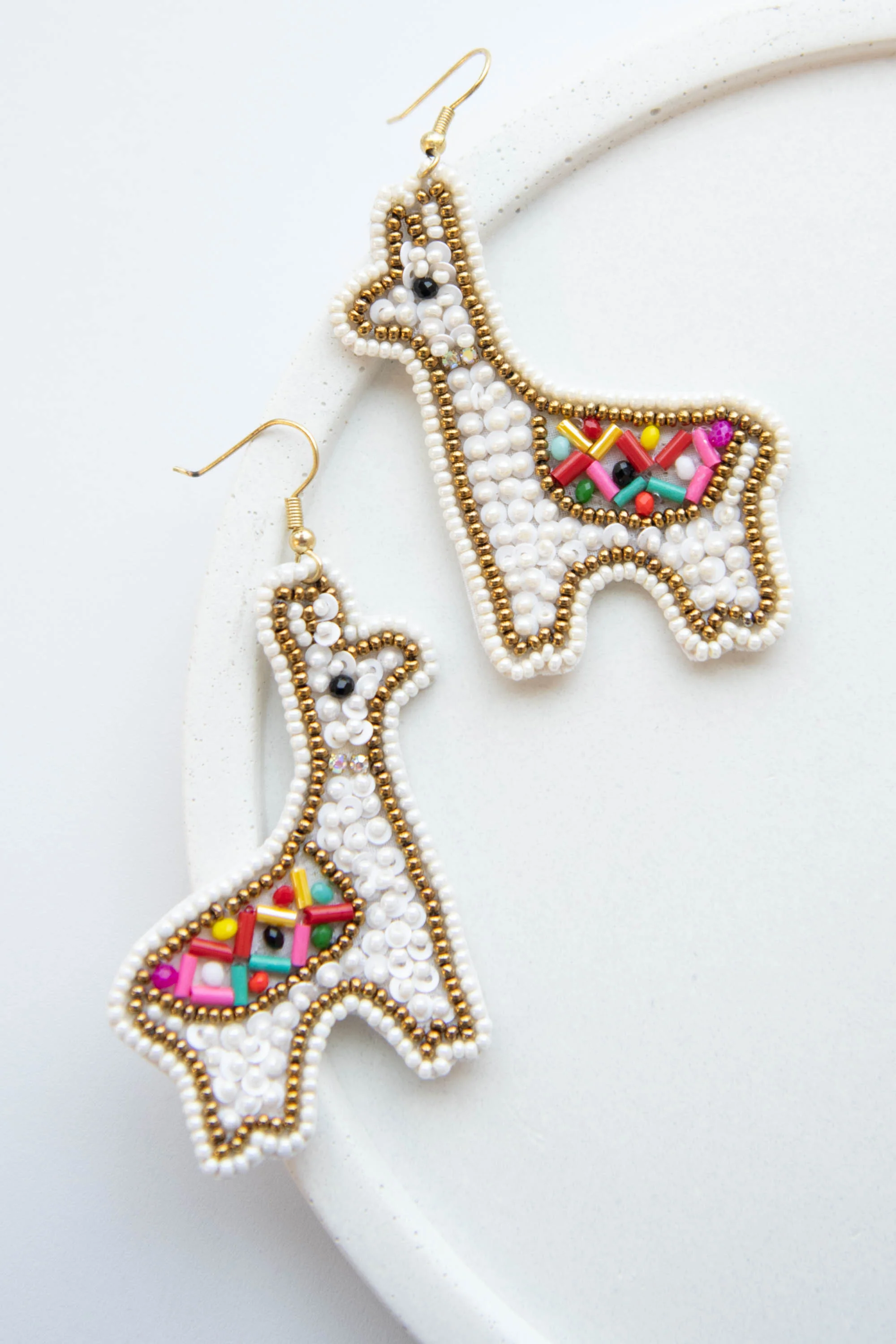 Be My Best Friend Earrings, White - Giverhouse