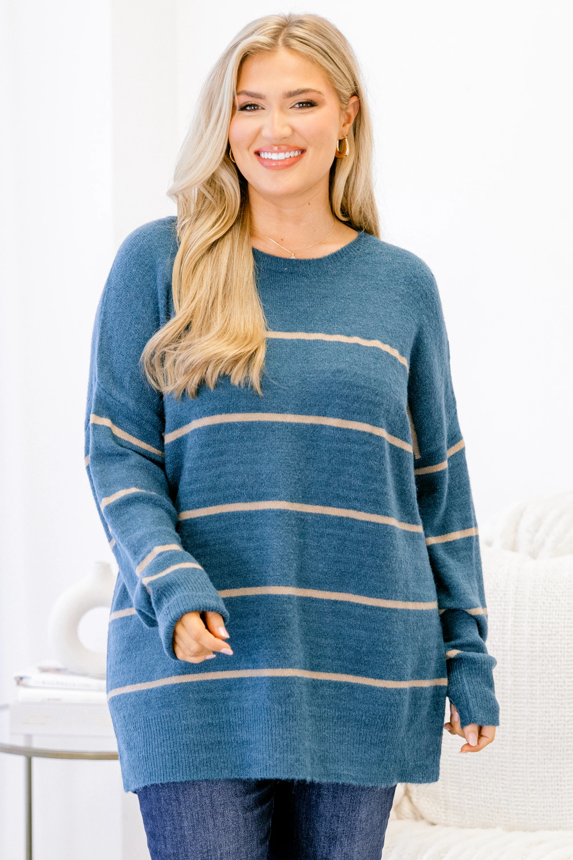 Slumber Party Sweater, Ocean Blue - Giverhouse