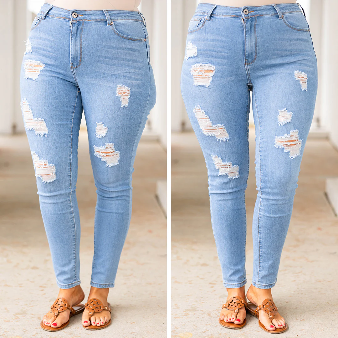Embrace Reality Jeans, Light Blue - Giverhouse