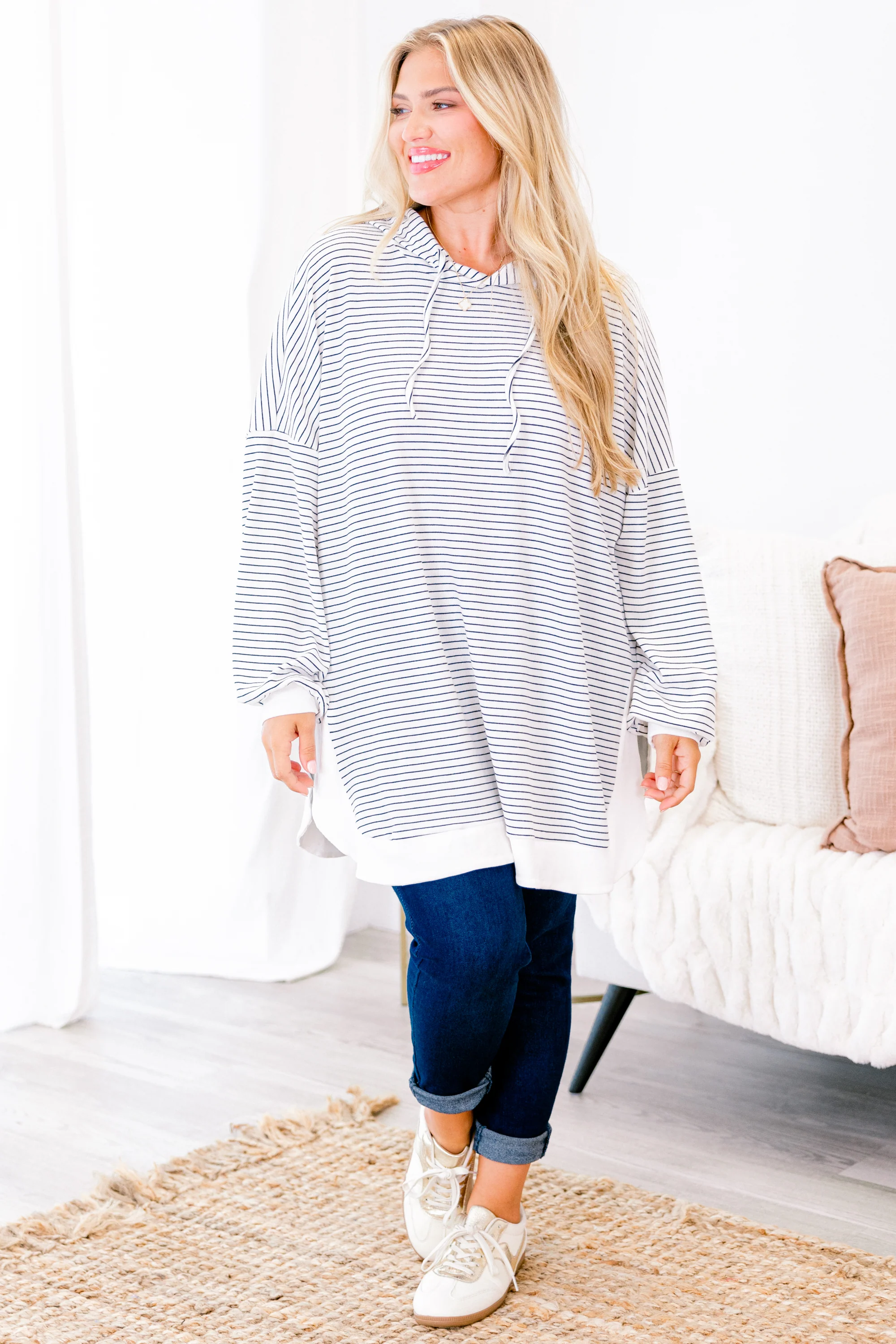 Don't Fall Tonight Hoodie, White - Giverhouse