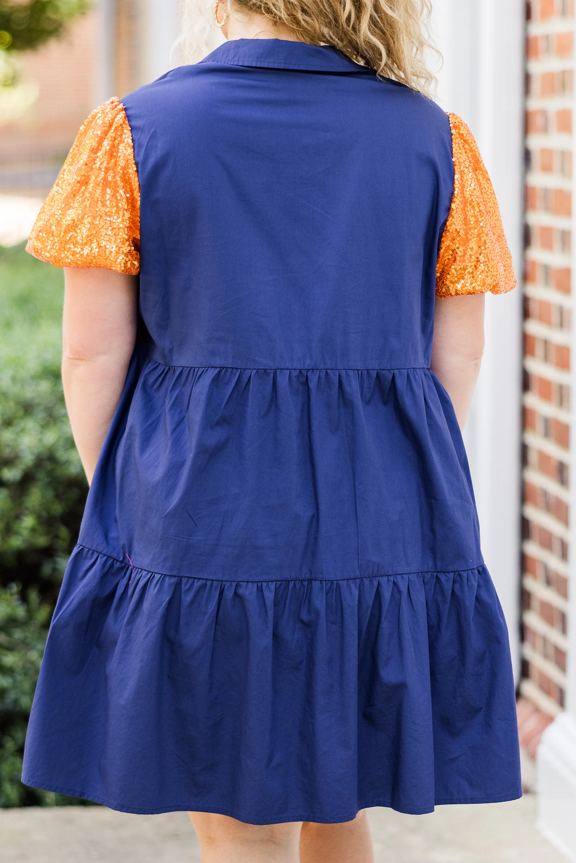 Game Day Glam Dress, Orange - Giverhouse