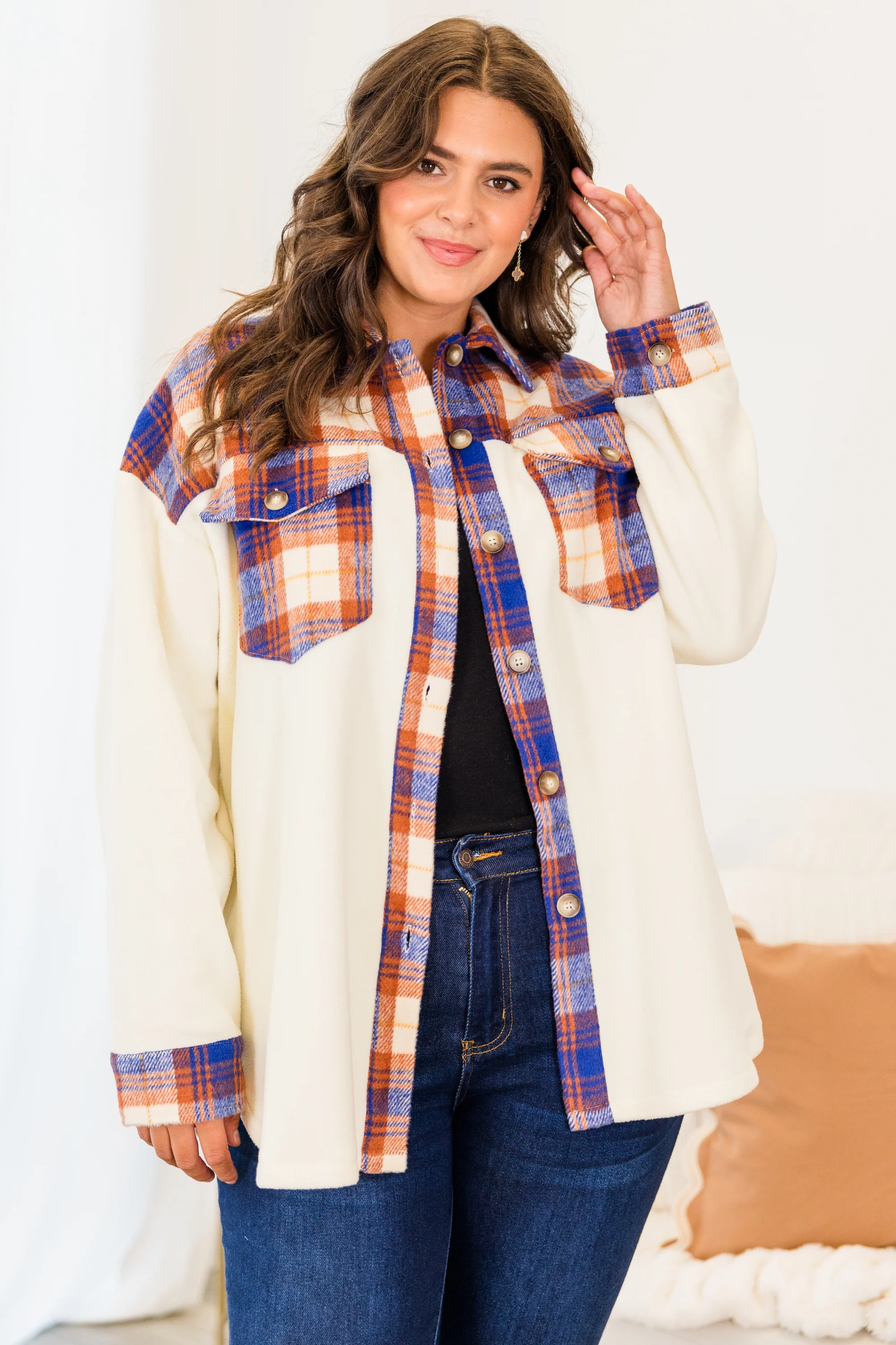 Dreaming Of Me And You Jacket, Orange Combo - Giverhouse