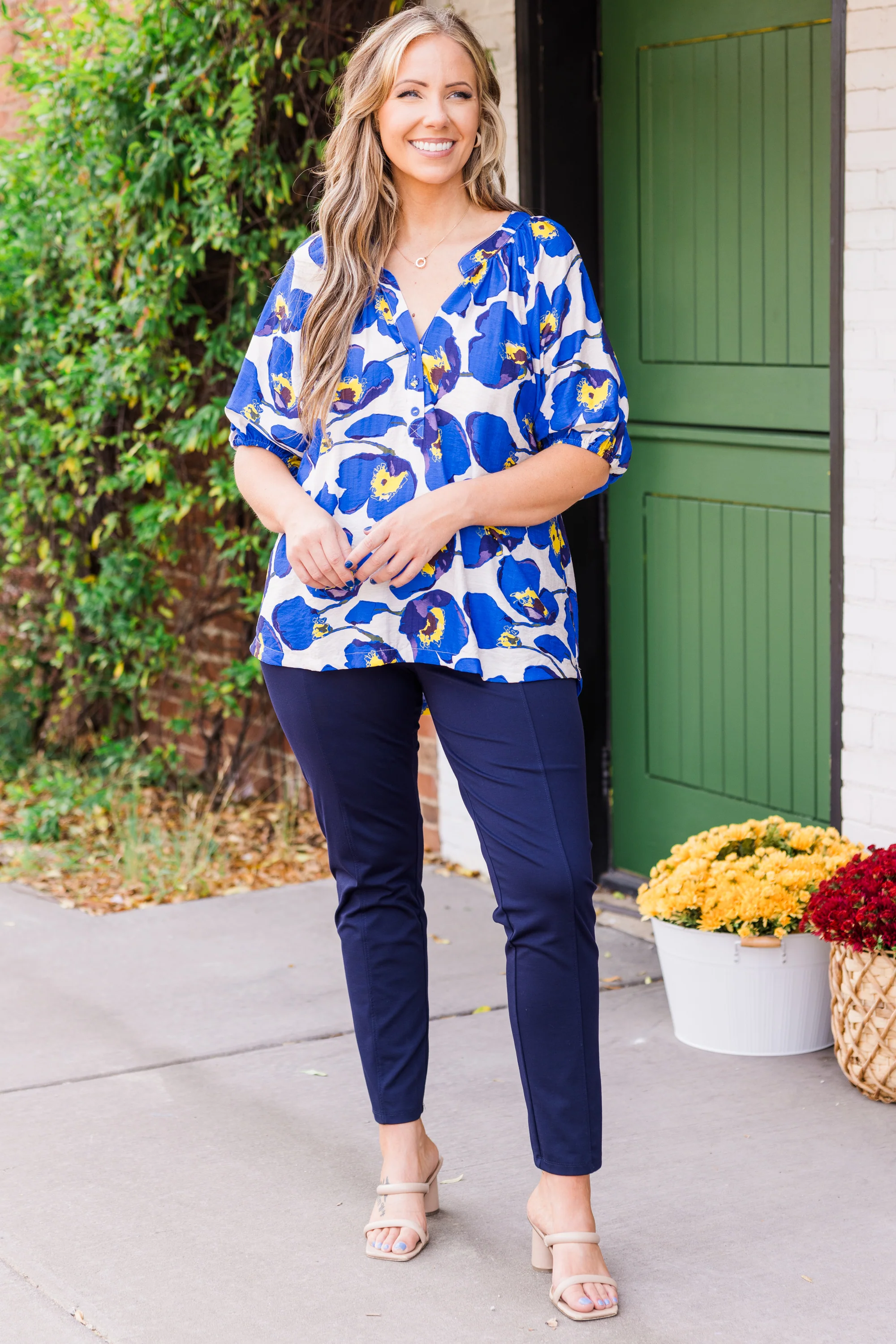 The Sun Will Shine Top, Blue Mix - Giverhouse