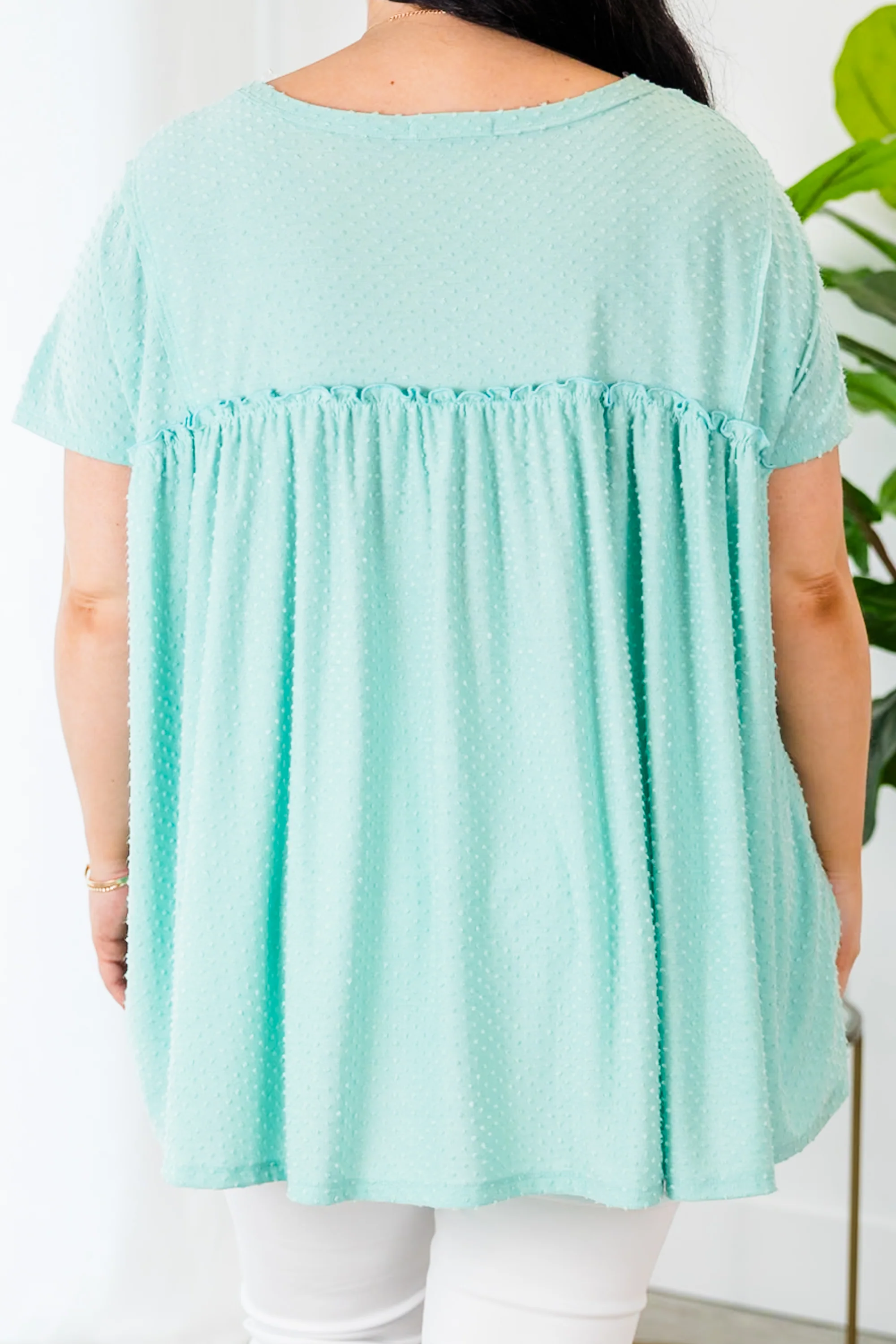 Let's Chat Today Top, Aqua - Giverhouse