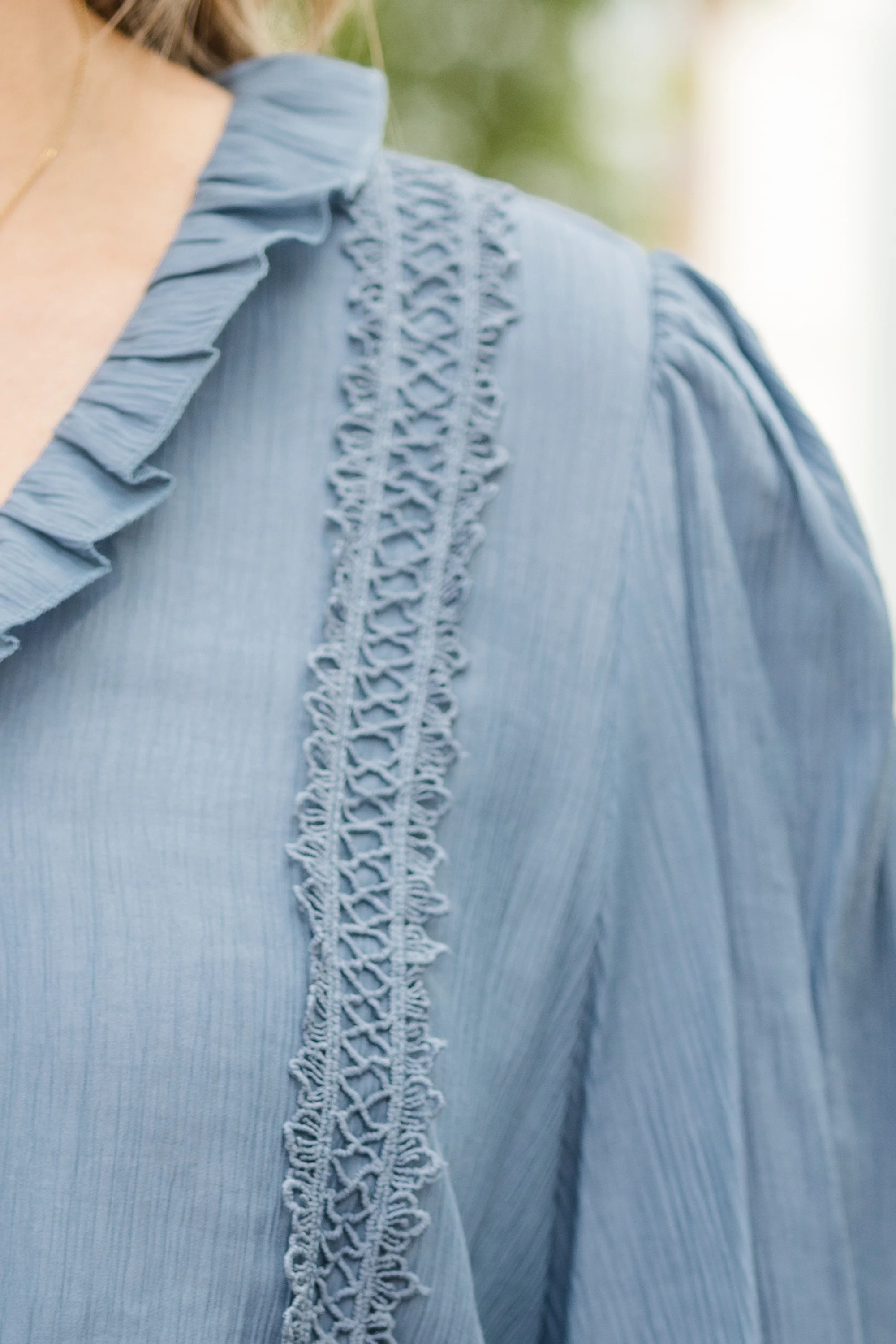 Have Gratitude Top, Denim Blue - Giverhouse