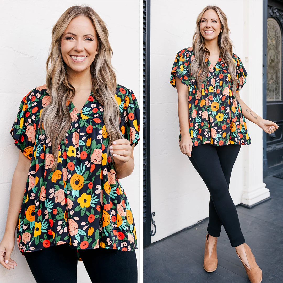 Rosie Top, Black - Giverhouse