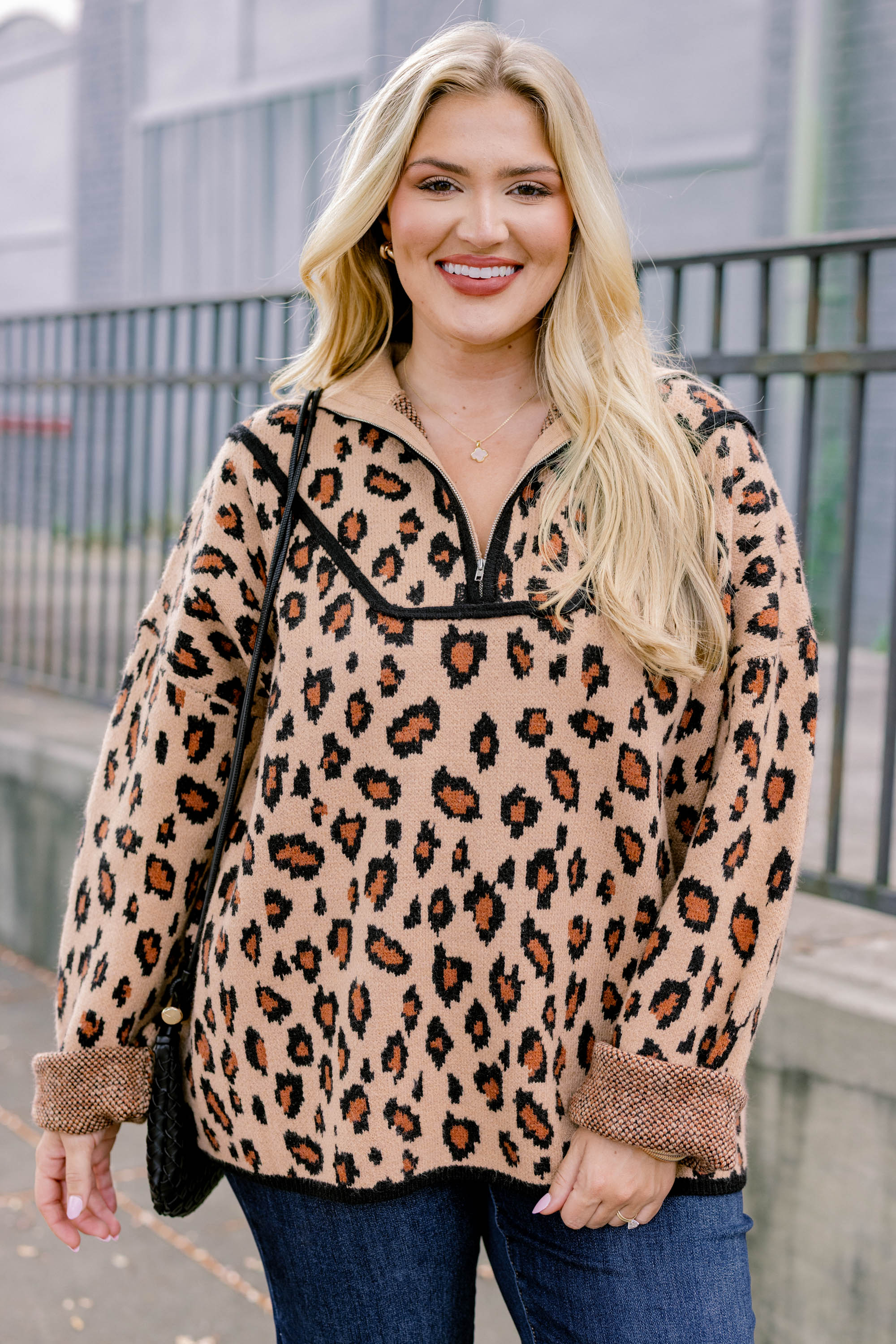 Falling For Fall Sweater, Leopard - Giverhouse