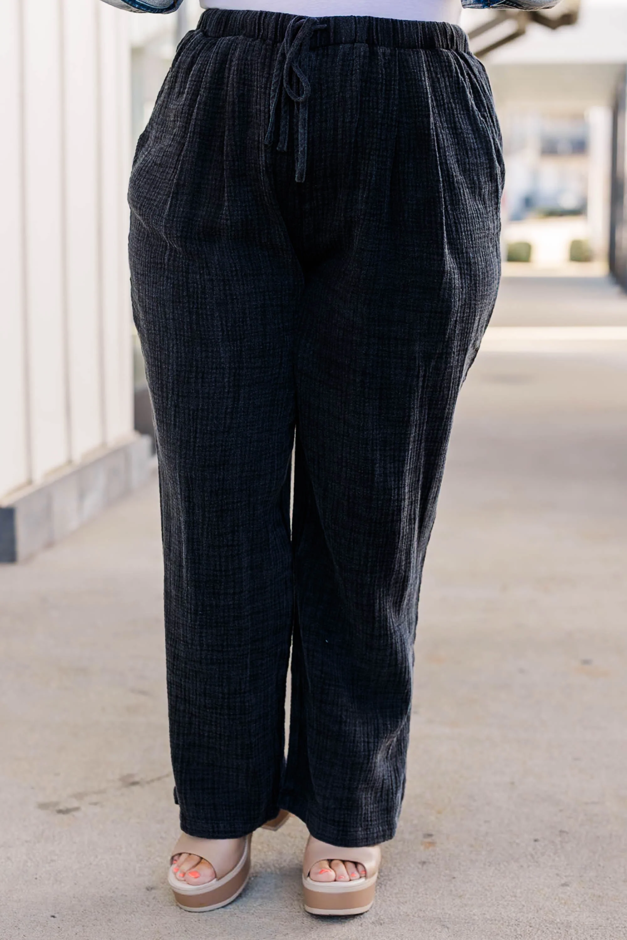 Never Go To Waste Pants, Black - Giverhouse