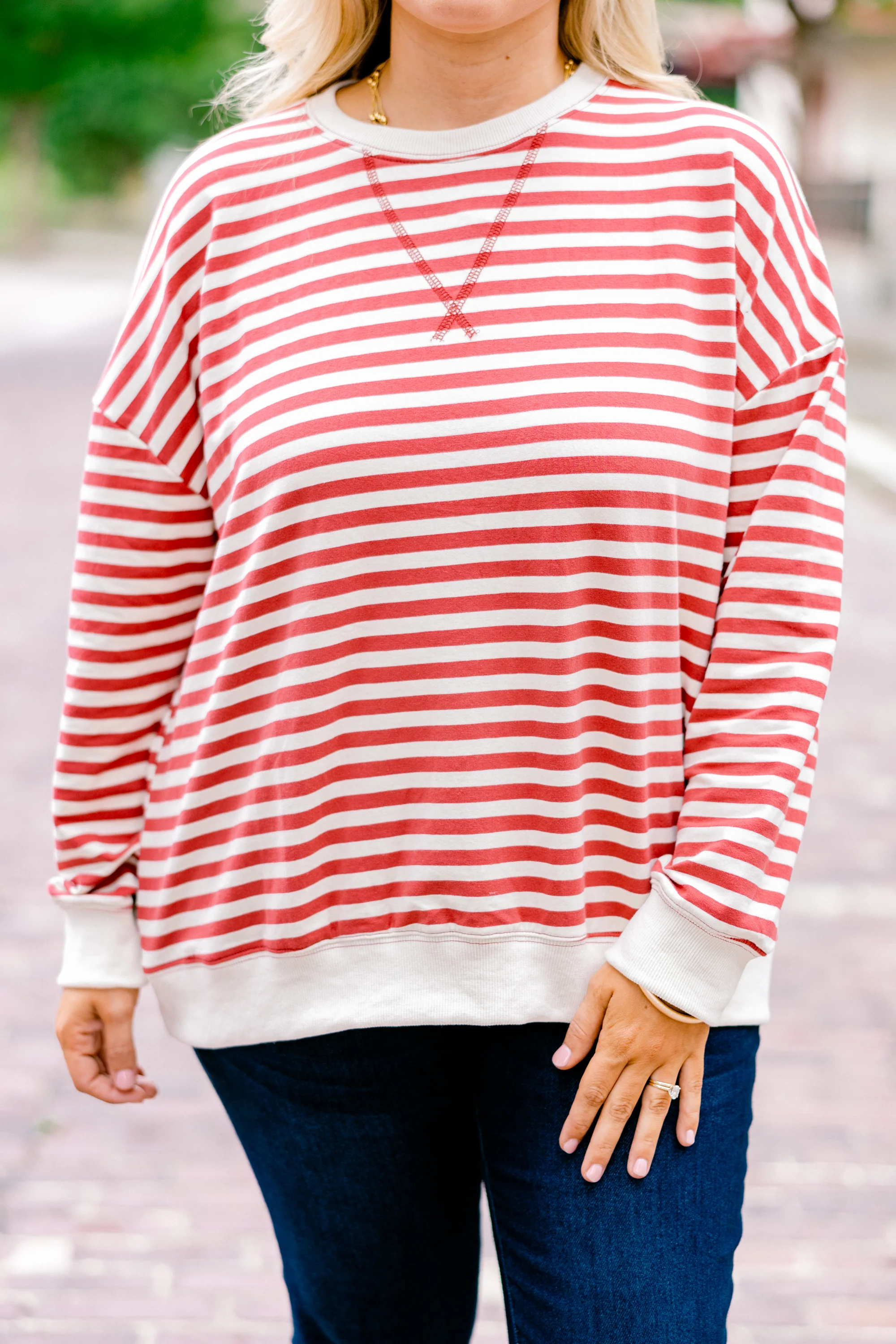 Over My Heart Pullover, Rust - Giverhouse