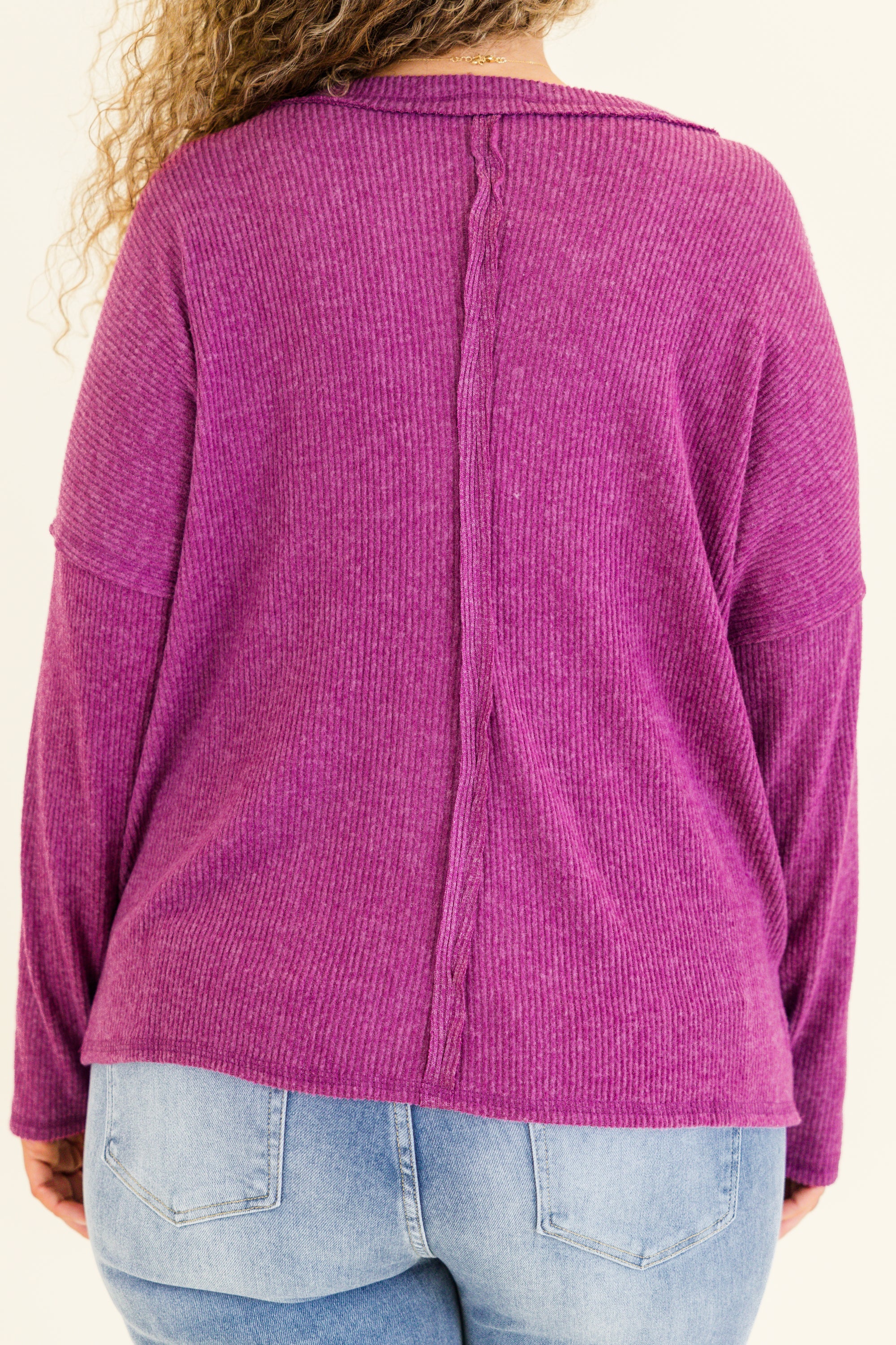 I Will Call You Later Top, Light Plum - Giverhouse