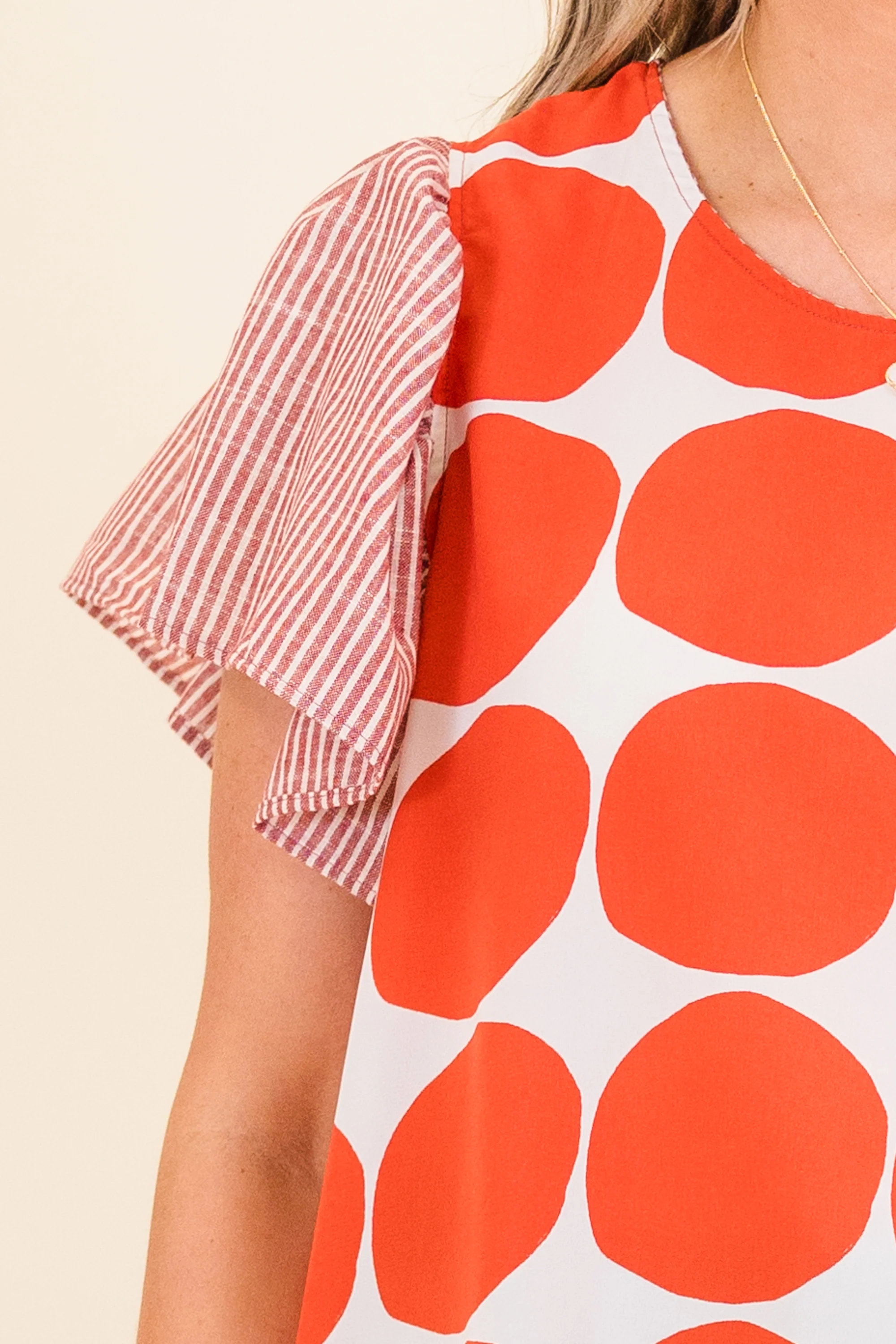 Groovy Pop Top, Red - Giverhouse