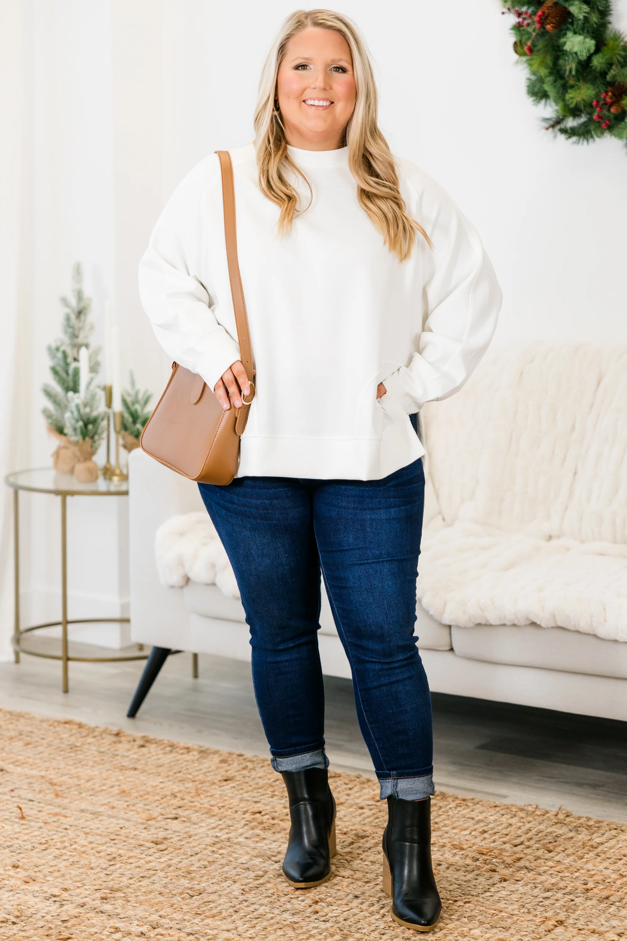 Feels So Sweet Pullover, Ivory - Giverhouse