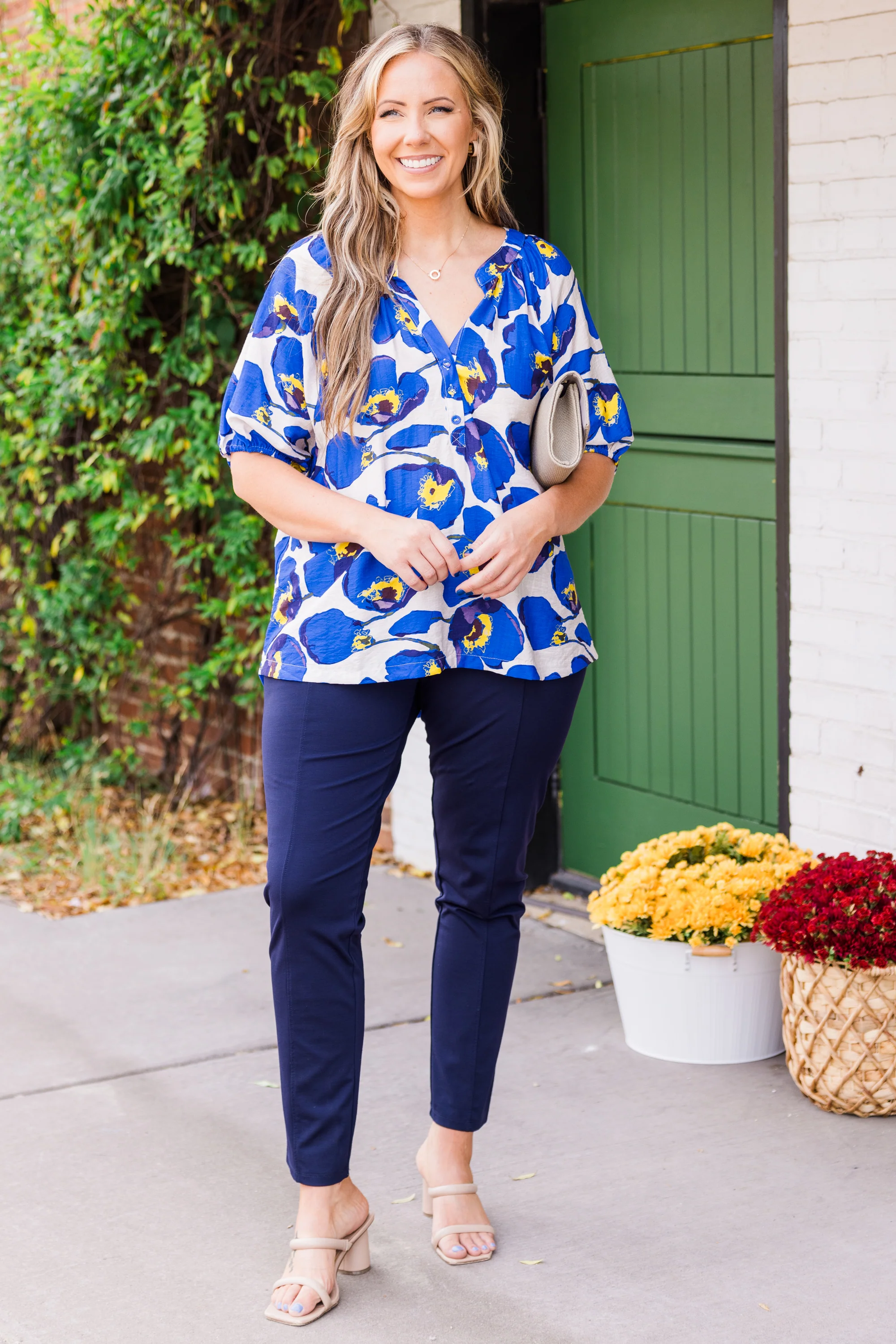 The Sun Will Shine Top, Blue Mix - Giverhouse