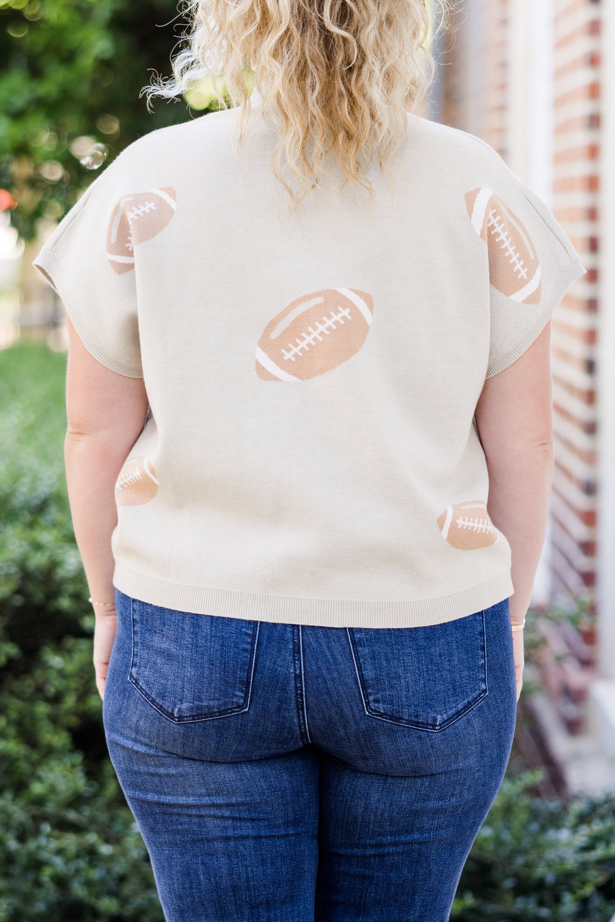 Football Mama Sweater, Oatmeal - Giverhouse