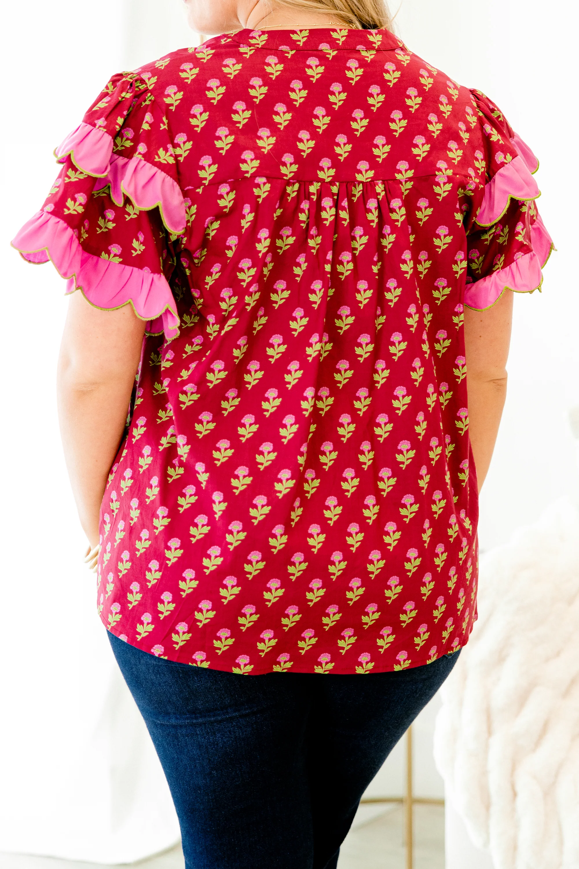 Santorini Bound Top, Red - Giverhouse