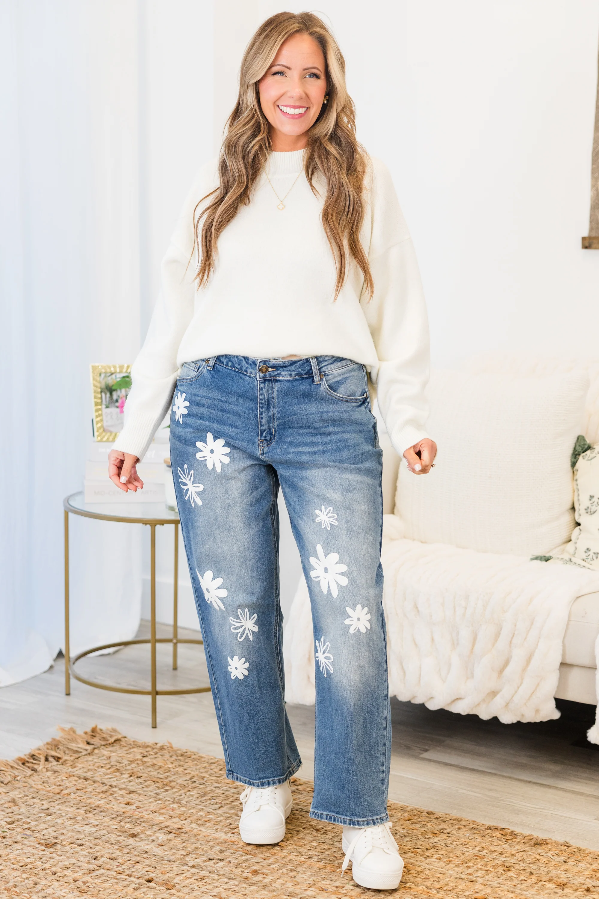 Passing Notes Jeans, Medium Wash - Giverhouse