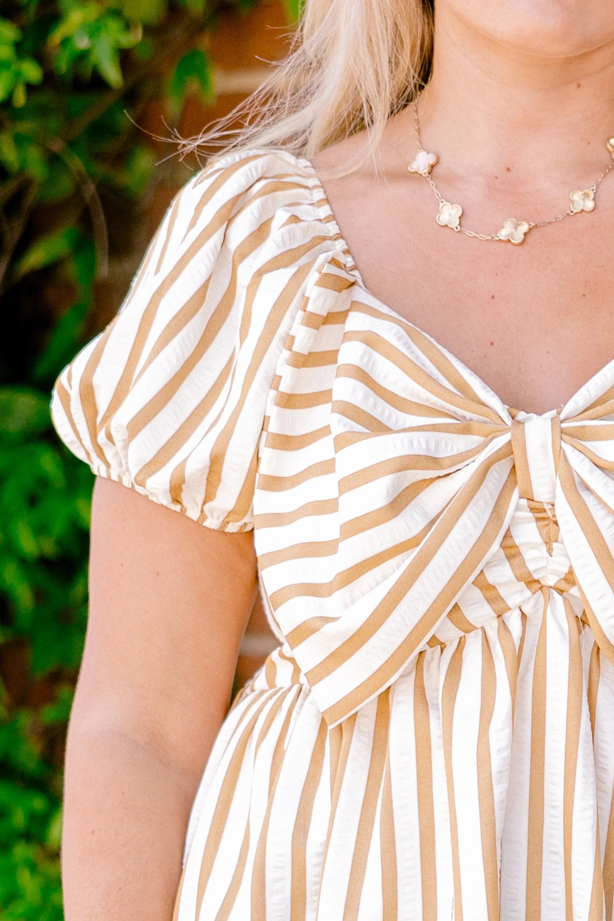 Speak Later Top, Mustard Stripe - Giverhouse