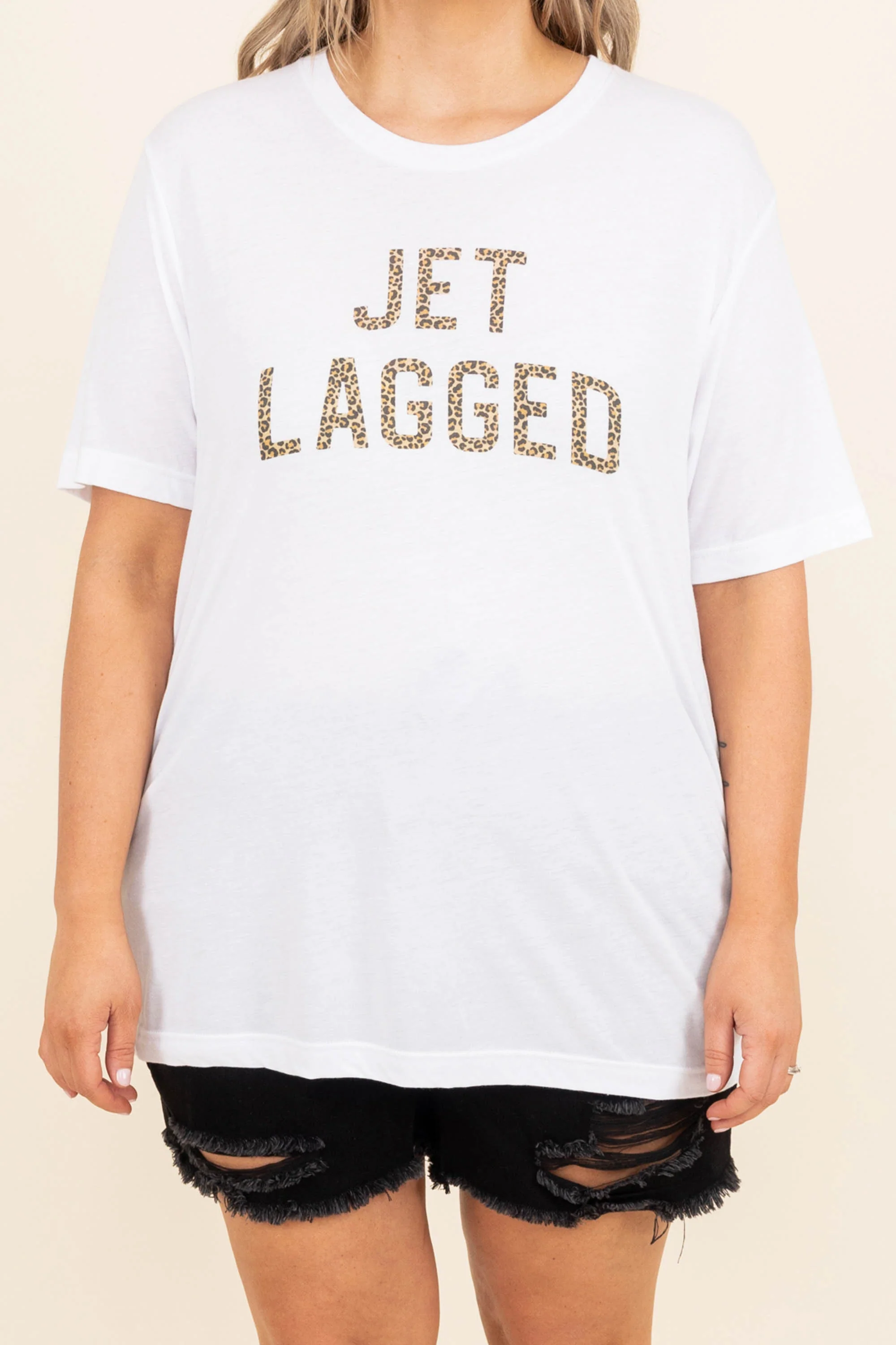 Feeling Jet Lagged Tee, White - Giverhouse