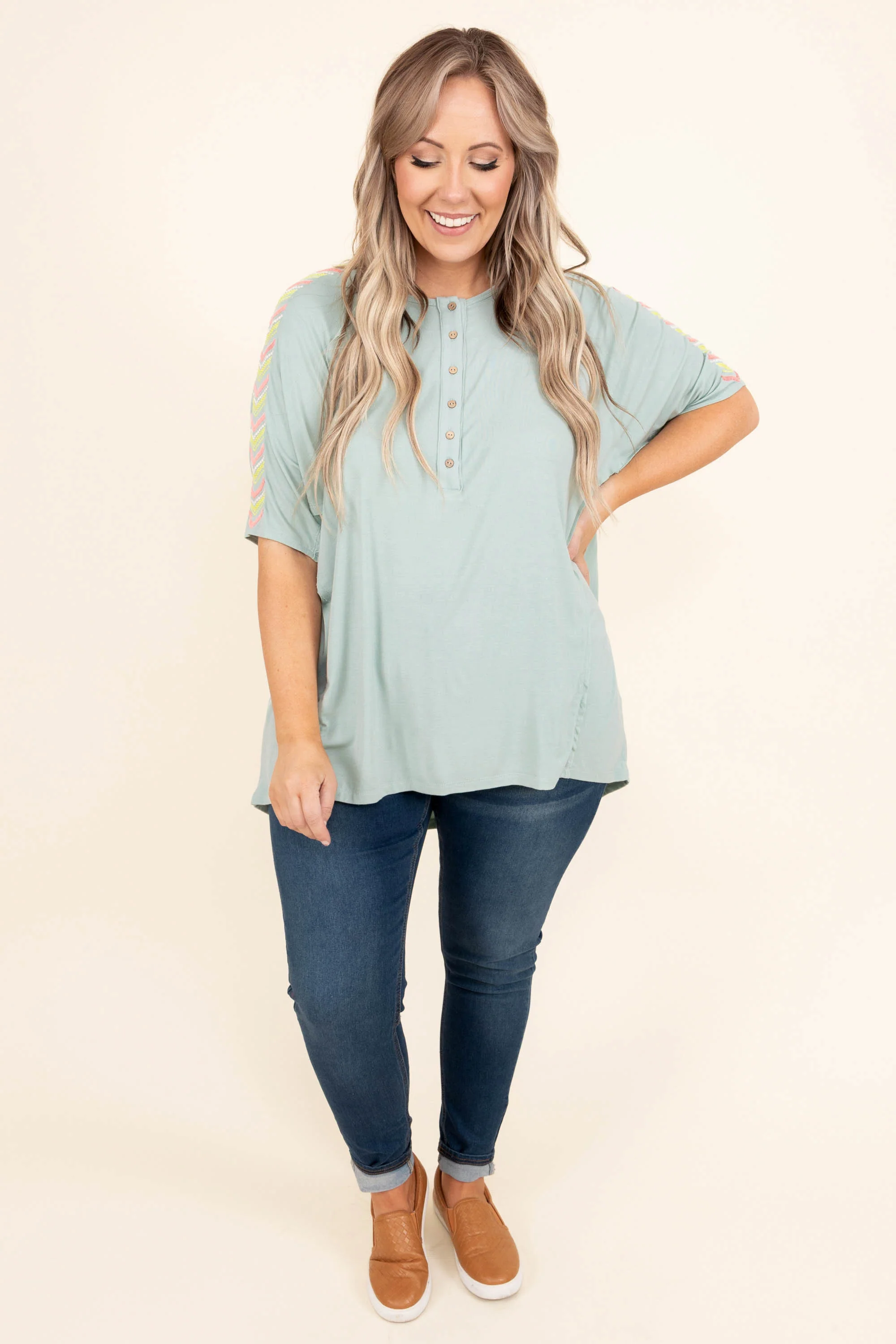Imaginably Sweet Top, Mint - Giverhouse