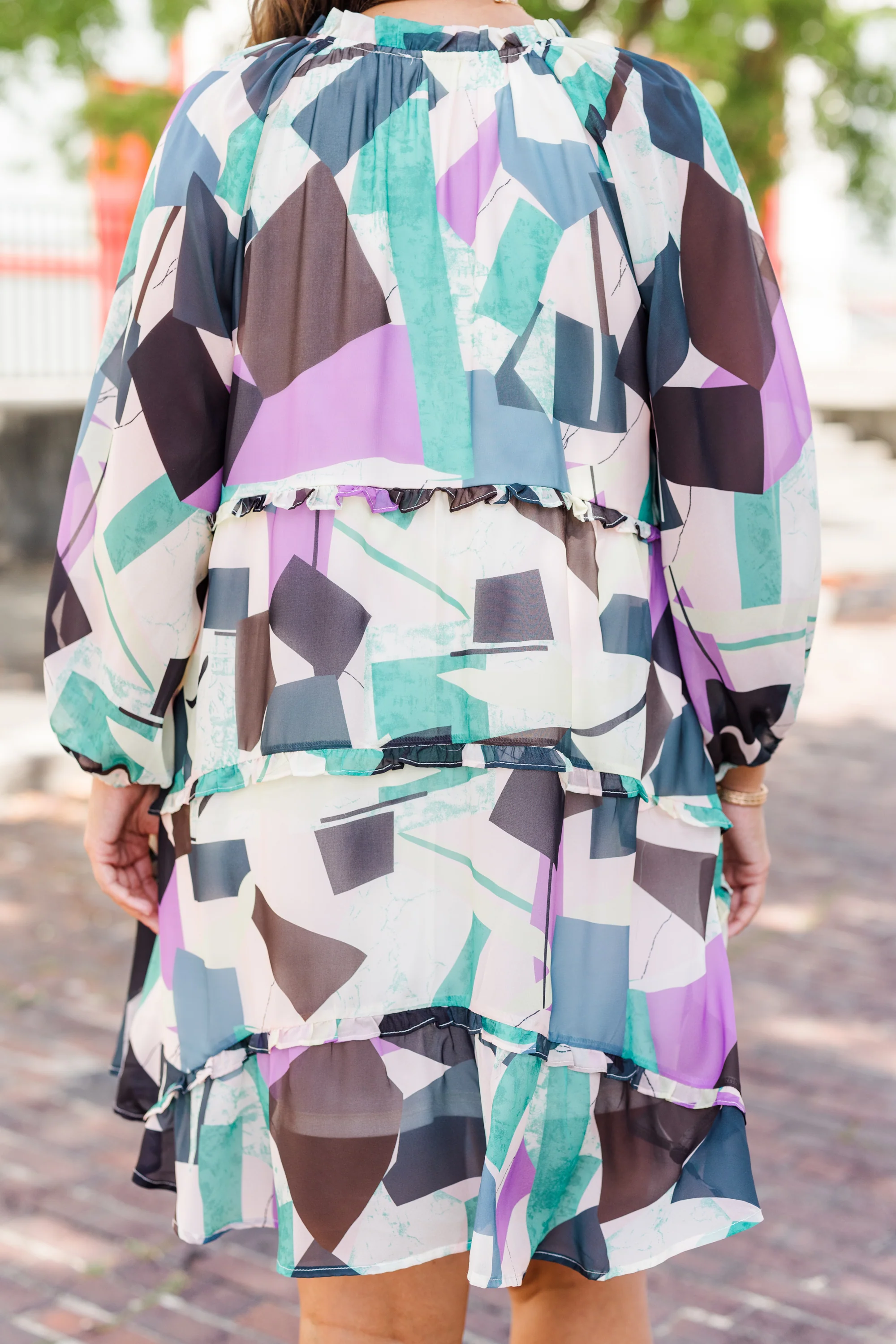 Keep An Eye Out Dress, Purple Multi - Giverhouse