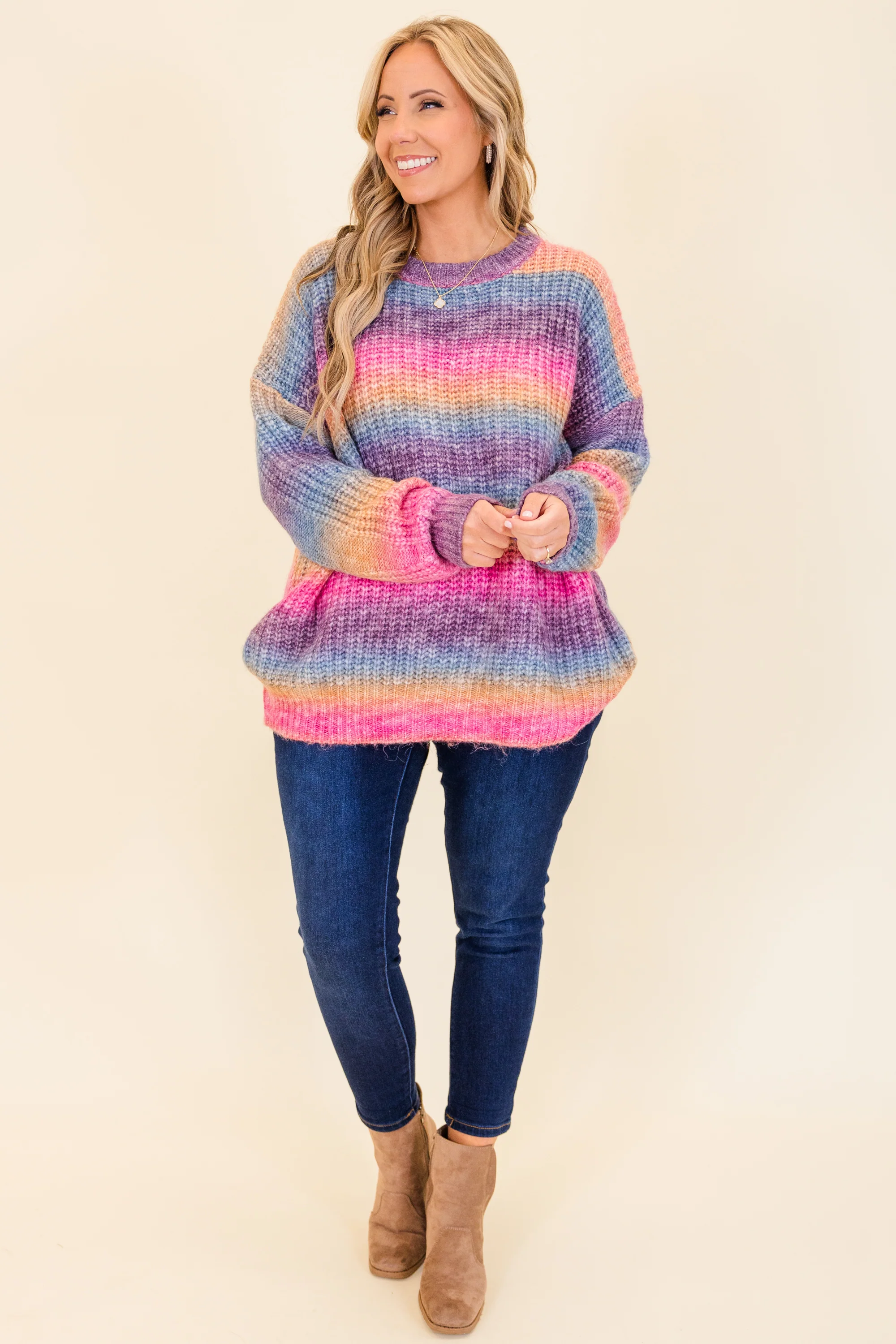 Golden Hour Sweater, Red-Orange - Giverhouse