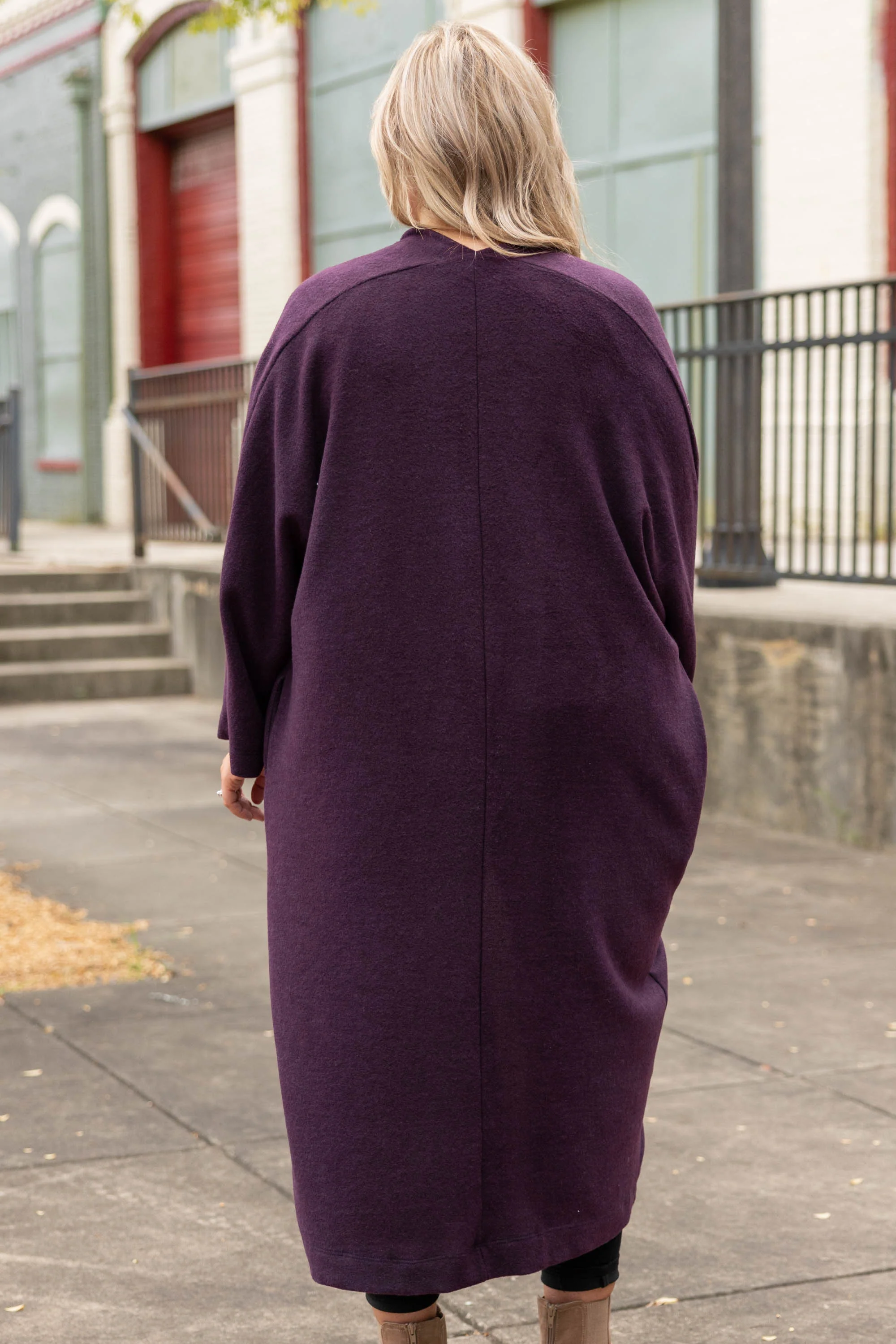 Great Heights Cardigan, Purple - Giverhouse
