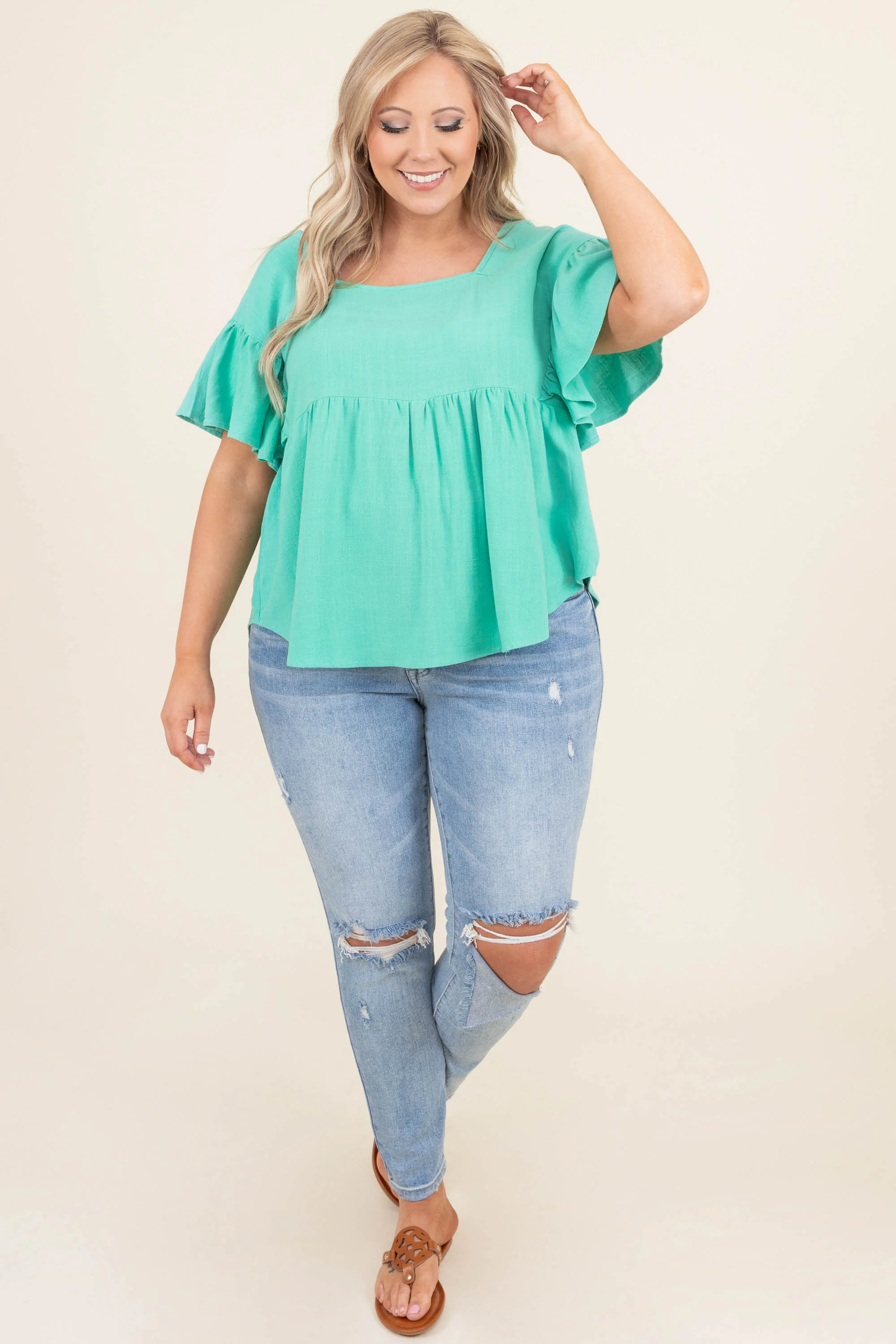 Stuck On You Jeans, Light Wash - Giverhouse