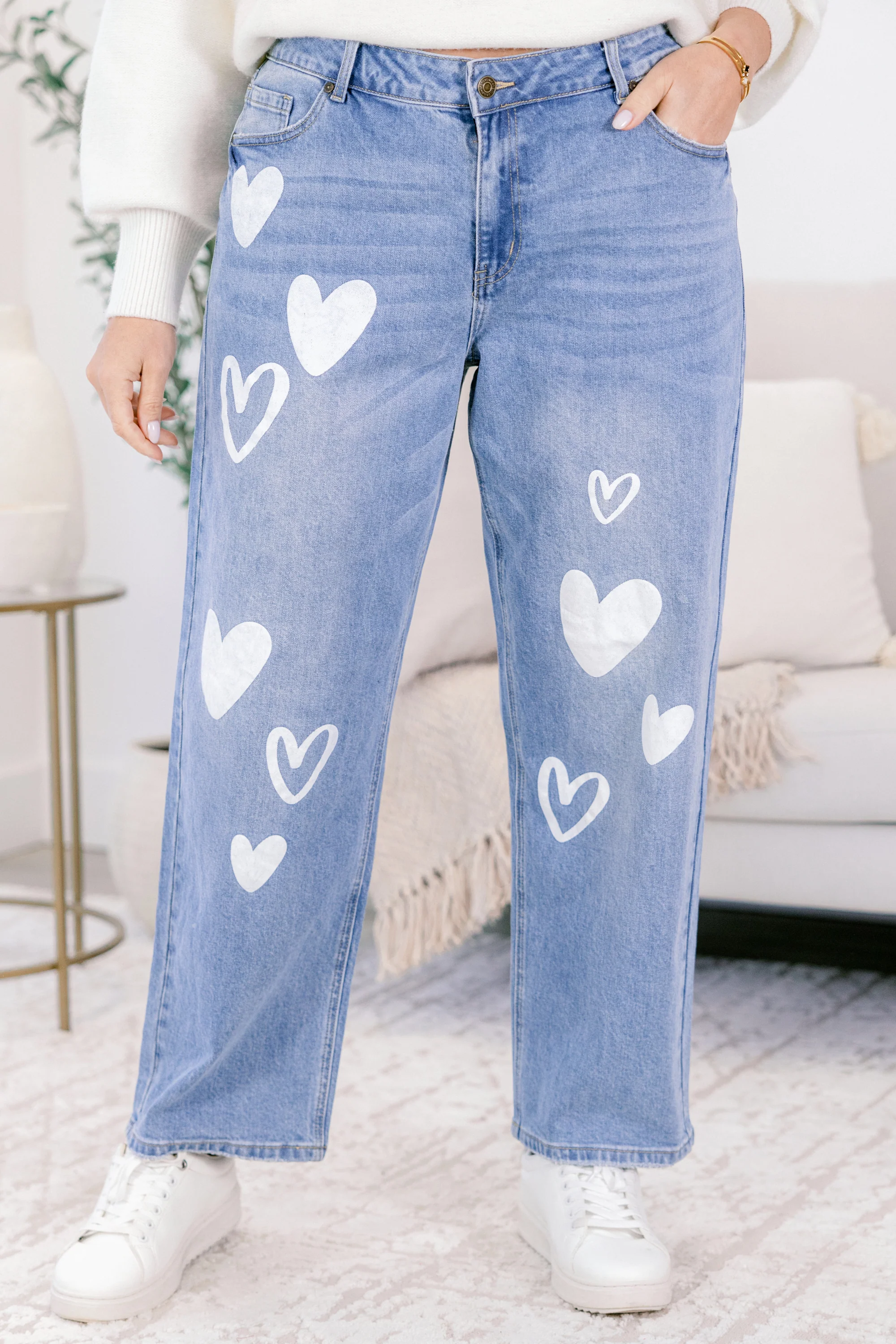 Passing Notes Jeans, Heart Doodle - Giverhouse