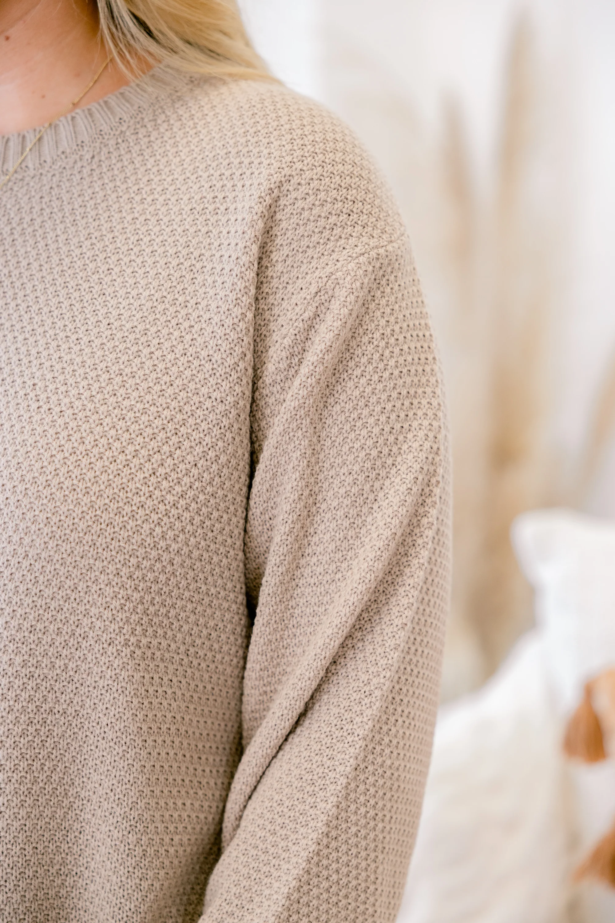 Fully Committed Sweater, Light Mocha - Giverhouse