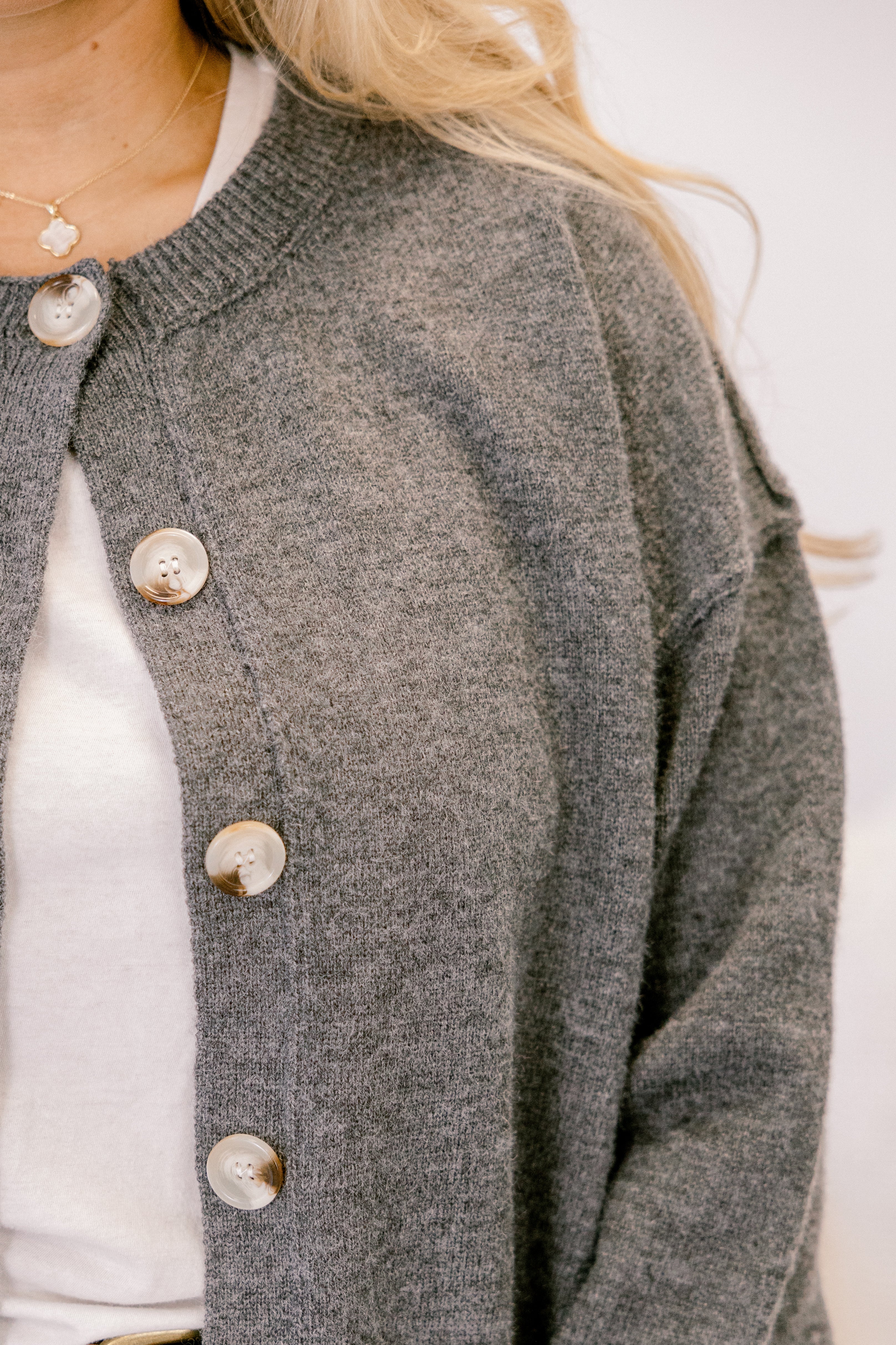 Out There Somewhere Cardigan, Gray - Giverhouse