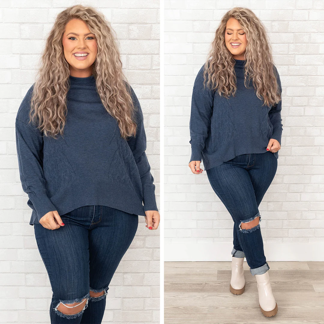 Working Wonders Top, Blue - Giverhouse