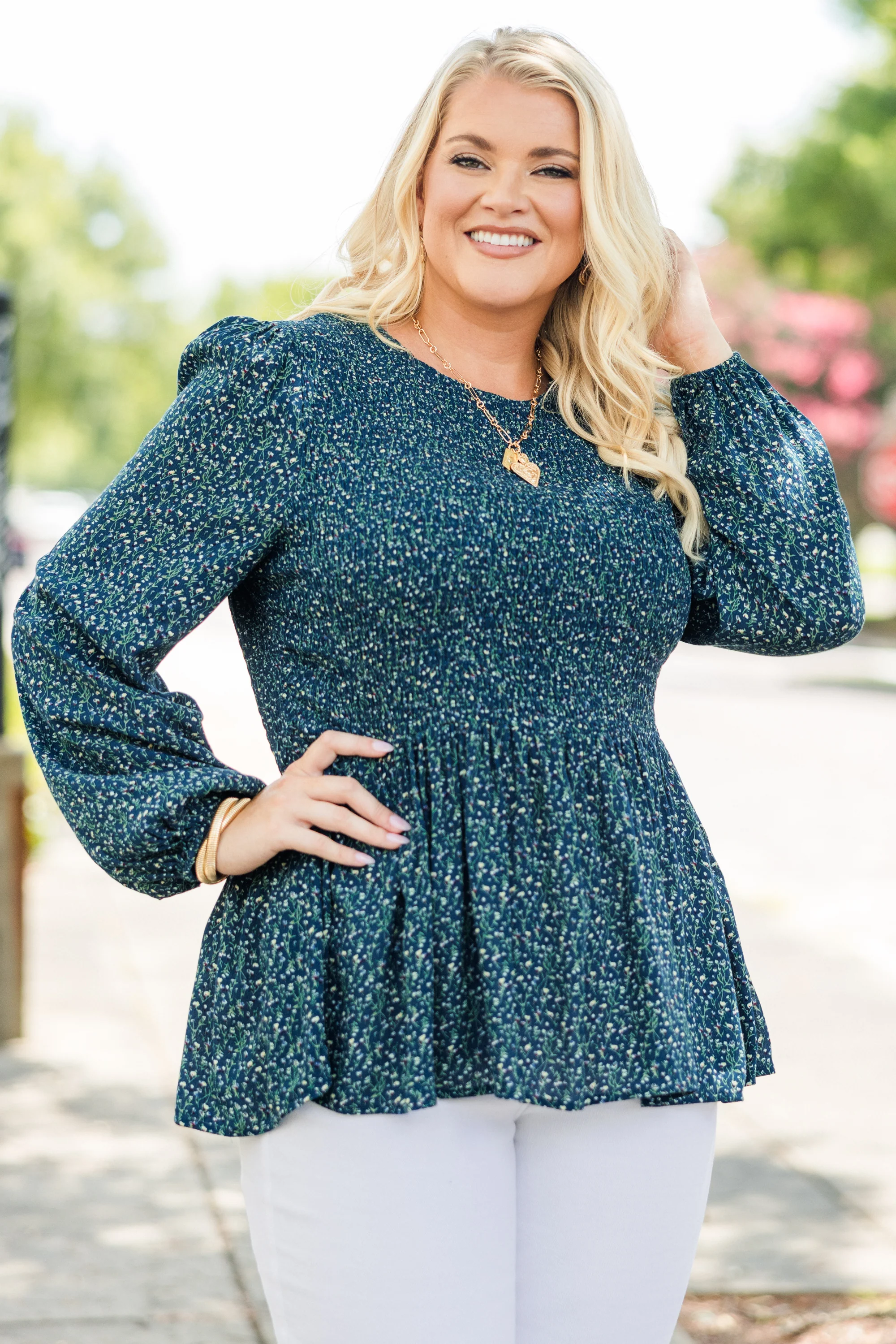 Wallflower Kisses Top, Navy - Giverhouse
