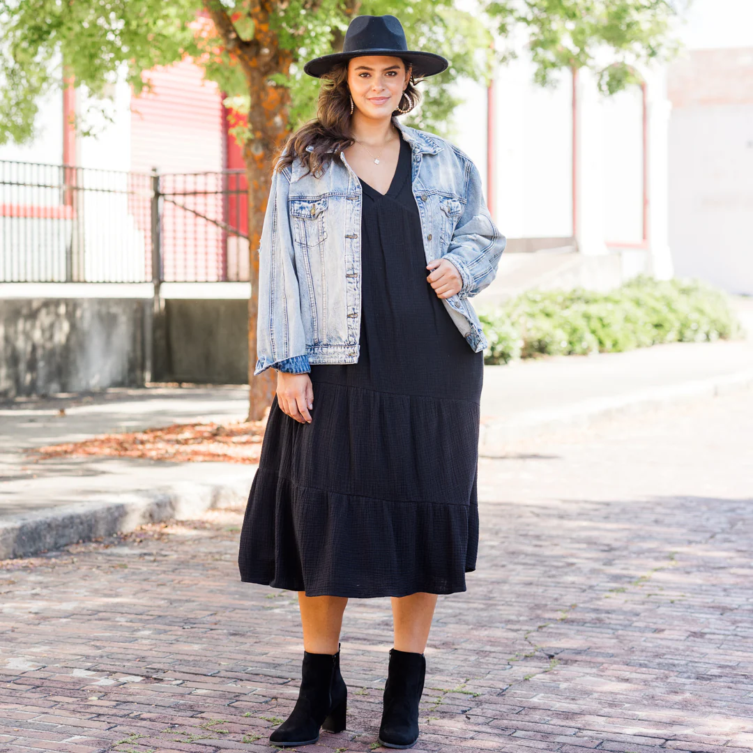 Just The Two Of Us Dress, Black - Giverhouse